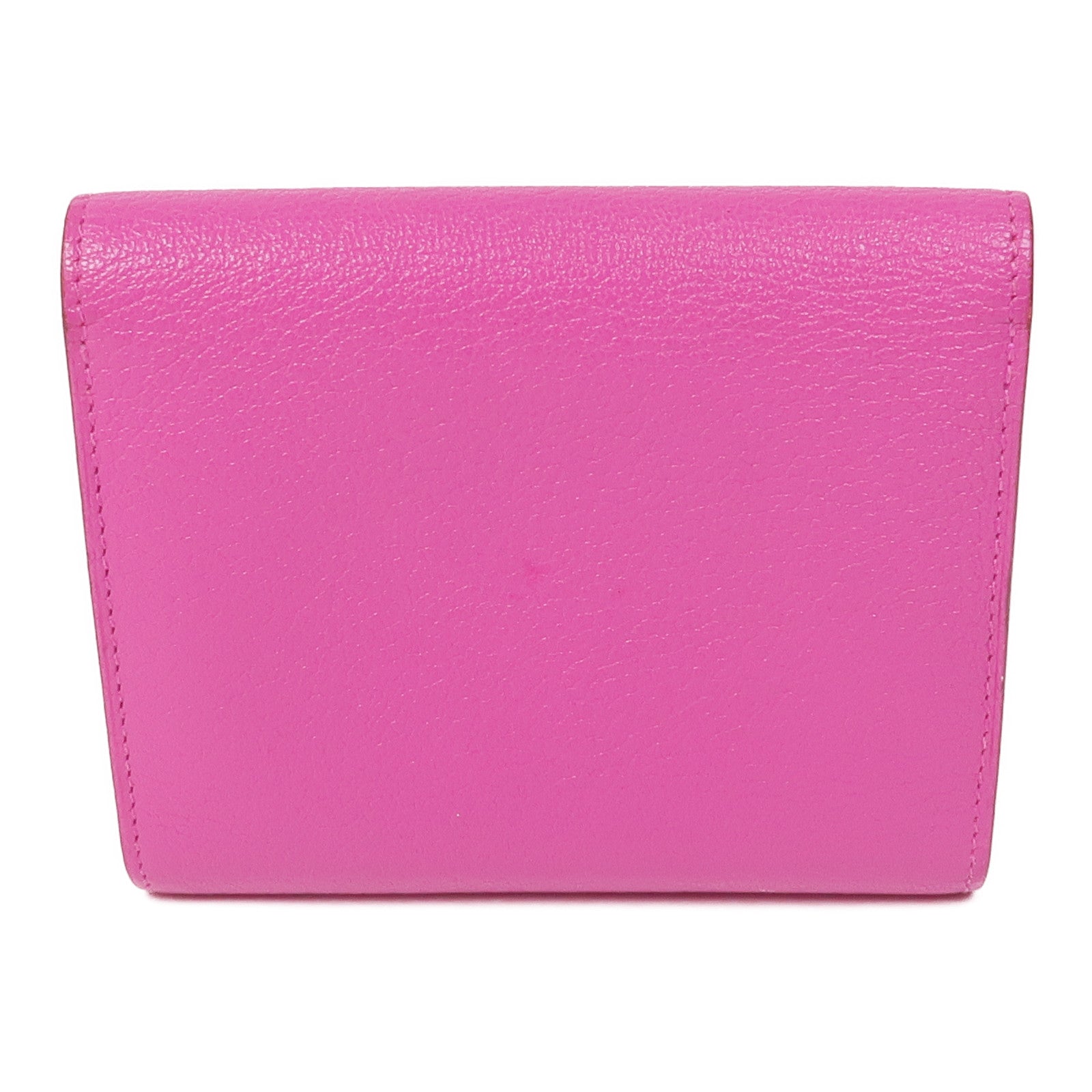 HERMES Chevre皮革Nevelle Petite Marco銀扣錢包