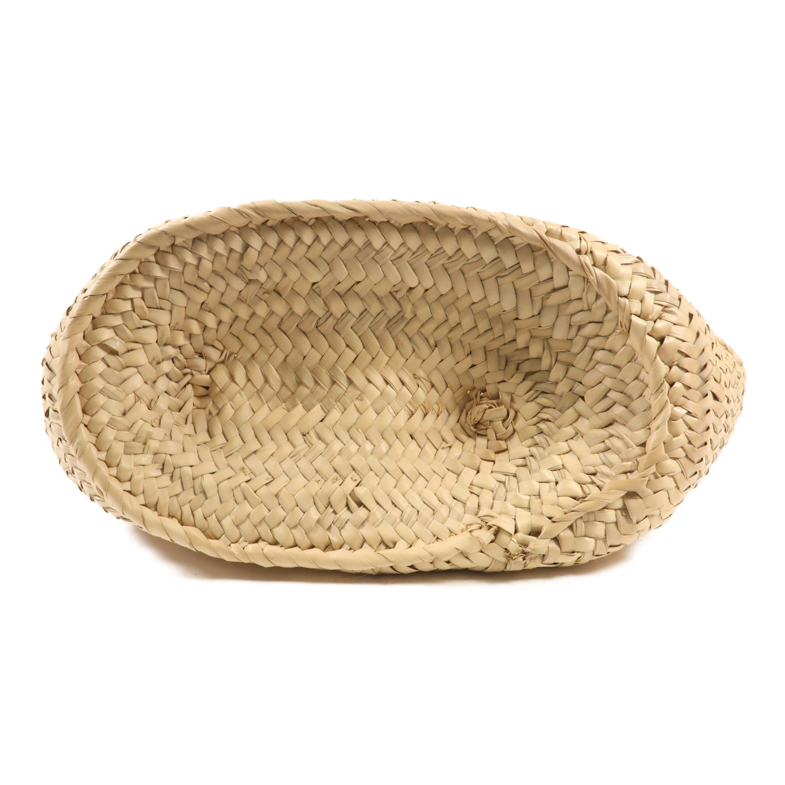 LOEWE 酒椰Basket Bag銀扣手挽袋