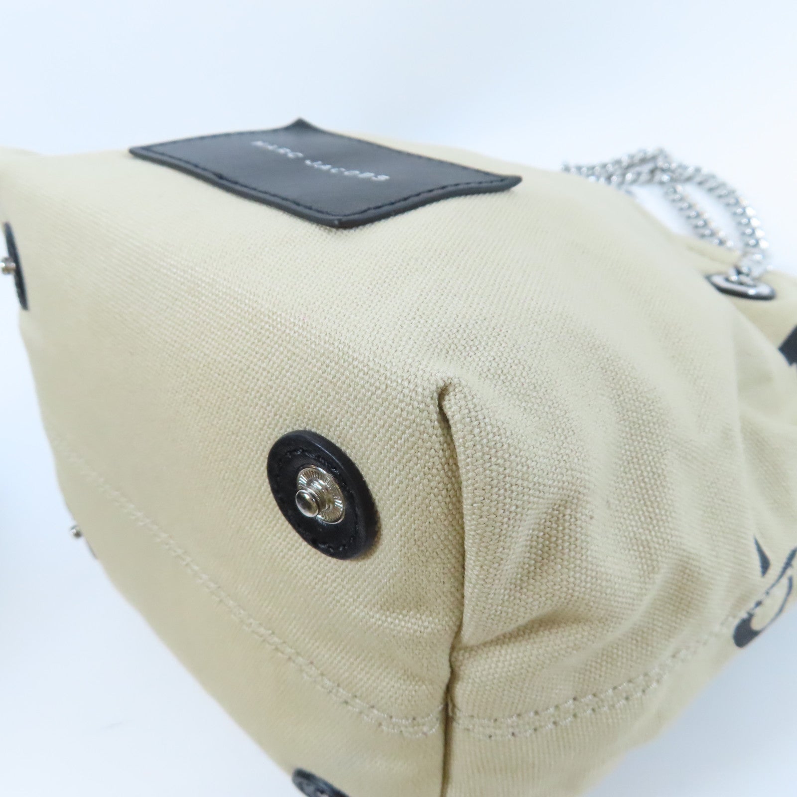 MARC JACOBS 【激減優惠】牛皮皮革2 Way Shoulder Bag銀扣手挽肩背兩用袋黑色
