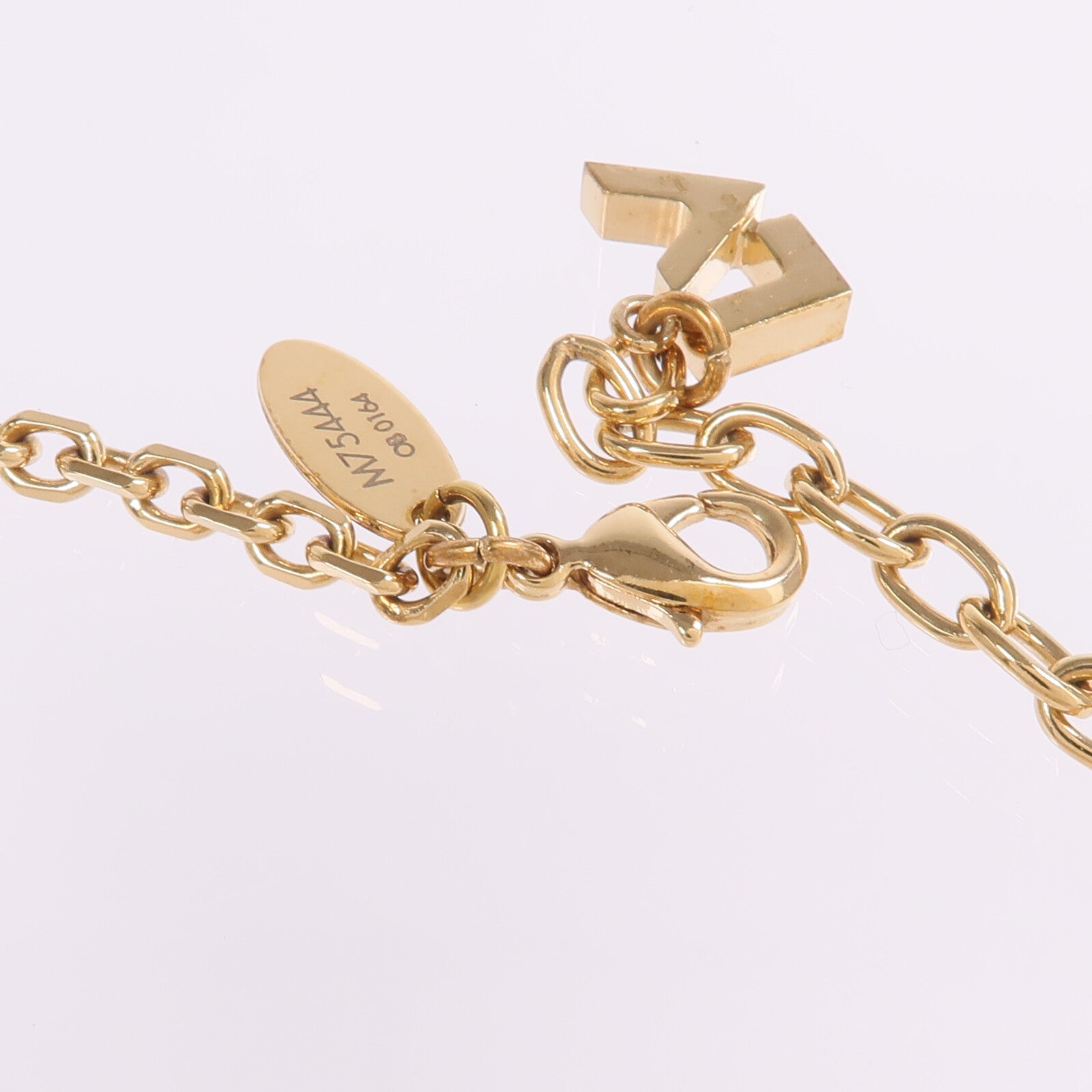LOUIS VUITTON 金屬/PVC Flower Charm Pearl Necklace金屬項鏈