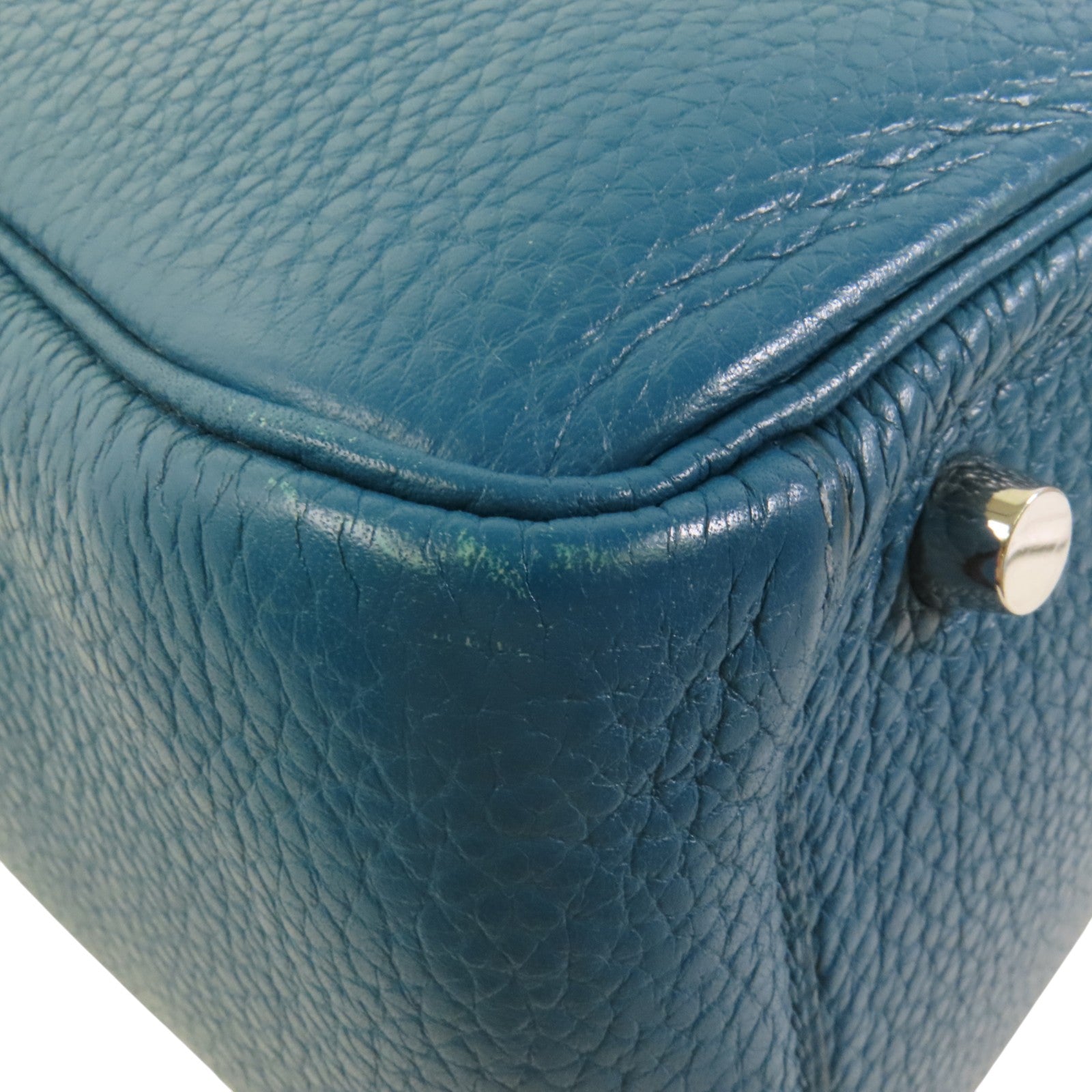 HERMES Clemence皮革Lindy 30銀扣肩背袋