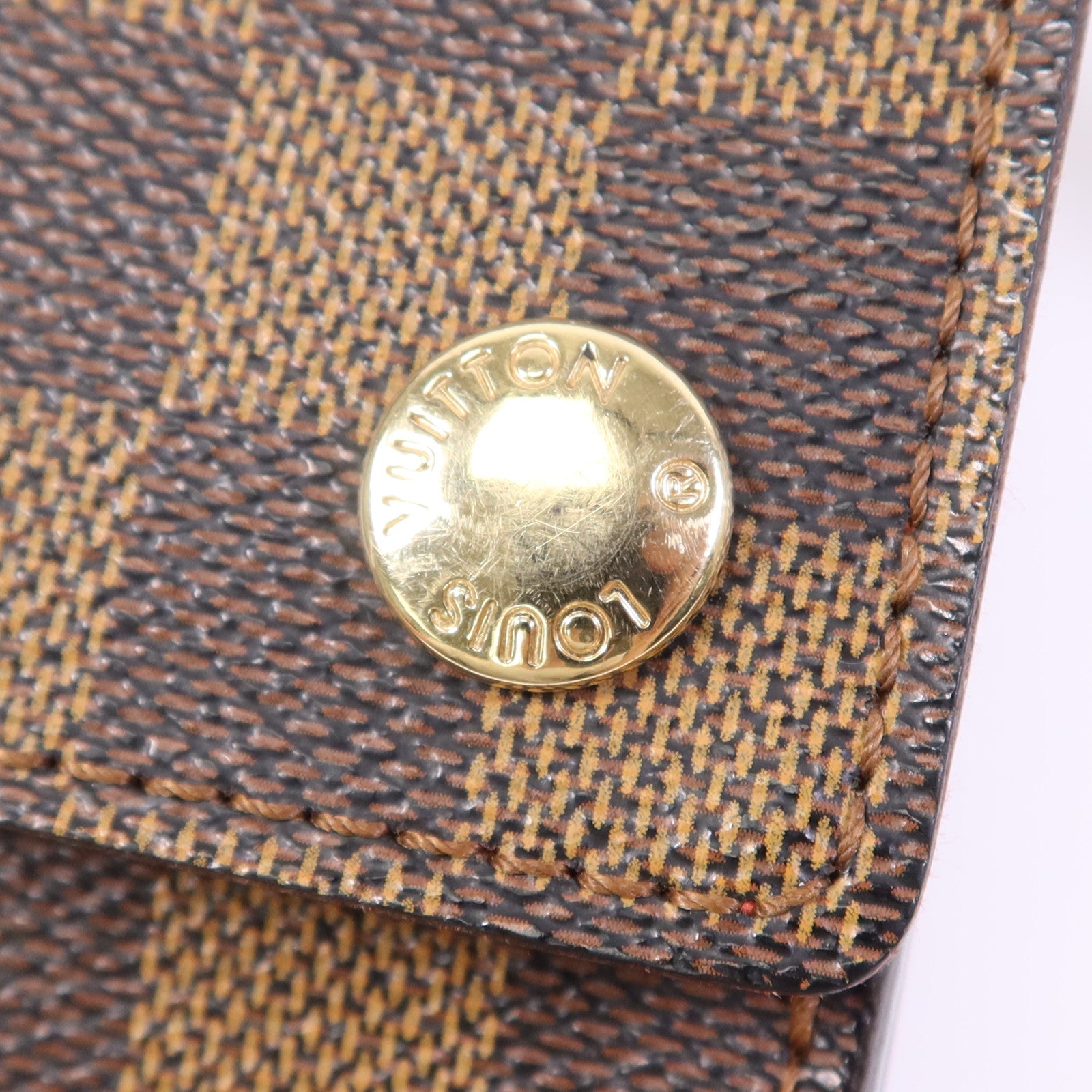 LOUIS VUITTON Damier Portobello金扣肩背袋