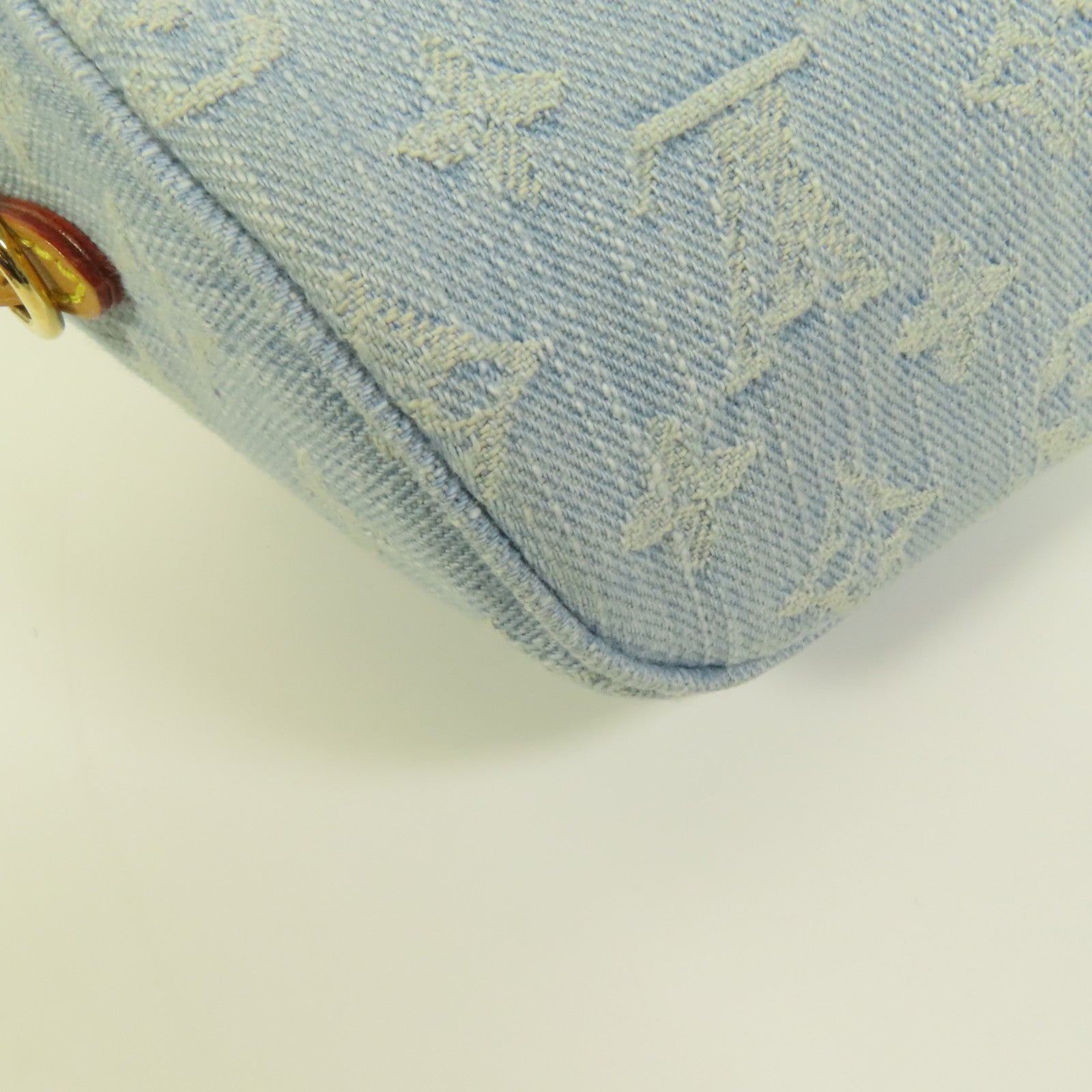 LOUIS VUITTON Monogram Denim Mini Bumbag金扣手挽肩背兩用袋