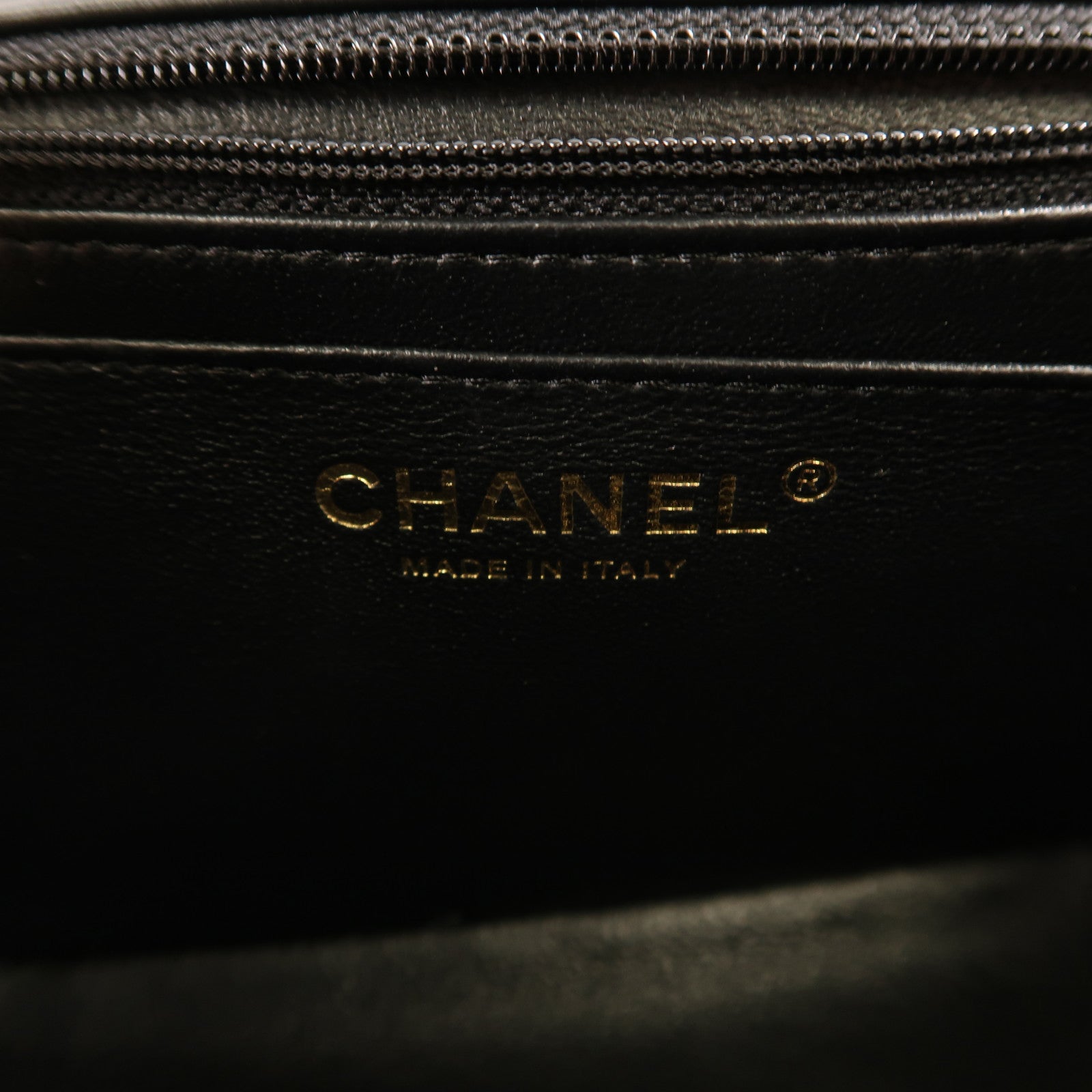 CHANEL 羊皮皮革Mini Classic 17銀扣鏈帶肩背袋