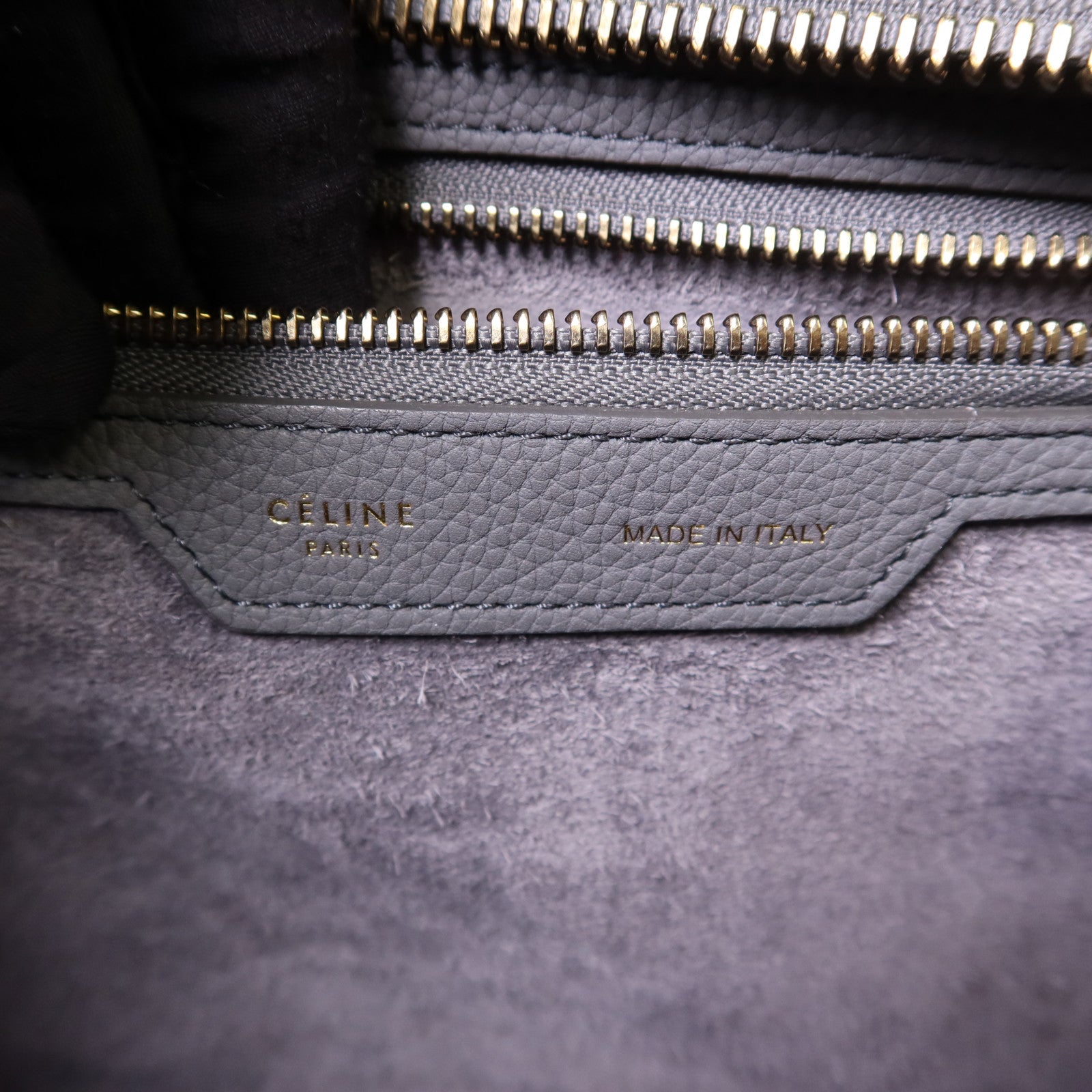 CELINE 牛皮皮革Micro Luggage金扣手挽袋