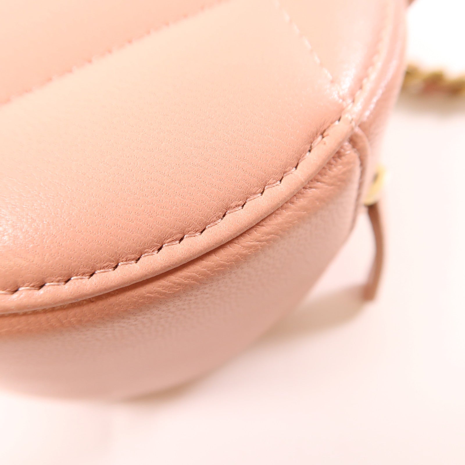 CHANEL CC Round Clutch 19 2 Way Shoulder Bag Handbag Lambskin Leather Pink