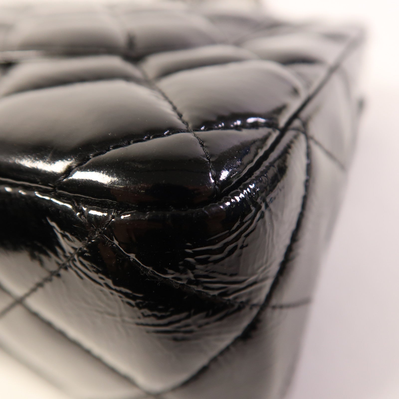 CHANEL Large Classic銀扣鏈帶肩背袋