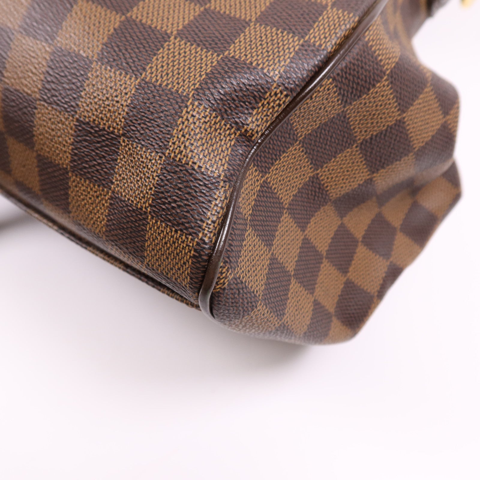 LOUIS VUITTON Damier Trevi GM金扣手挽肩背兩用袋棕色