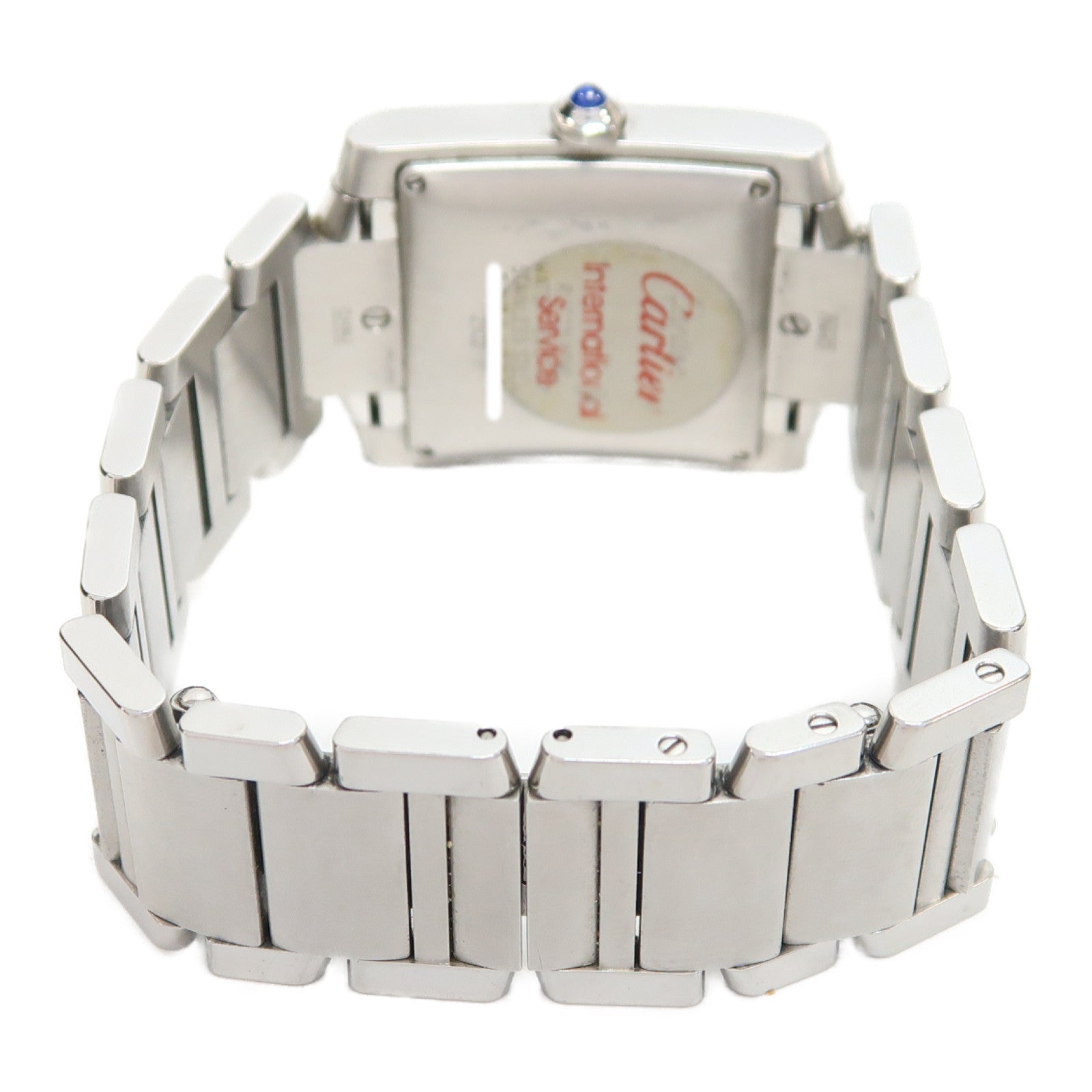 CARTIER Tank Francaise不鏽鋼手錶自動機芯銀色