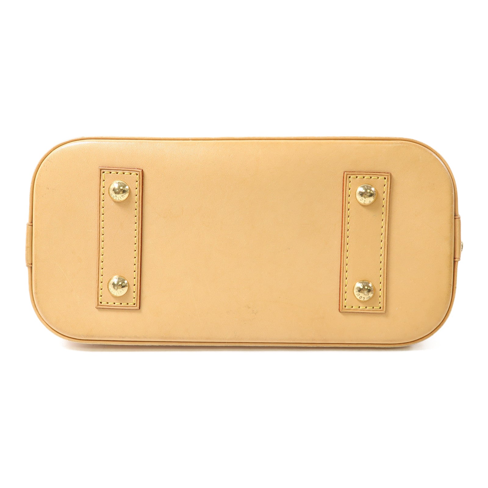 LOUIS VUITTON Monogram Alma BB金扣手挽肩背兩用袋棕色