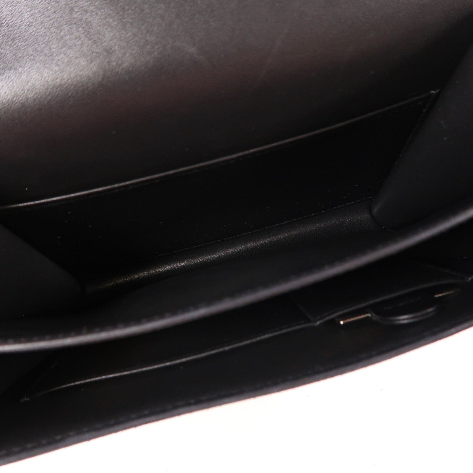 HERMES Epsom皮革Constance Mini肩背袋Noir Black