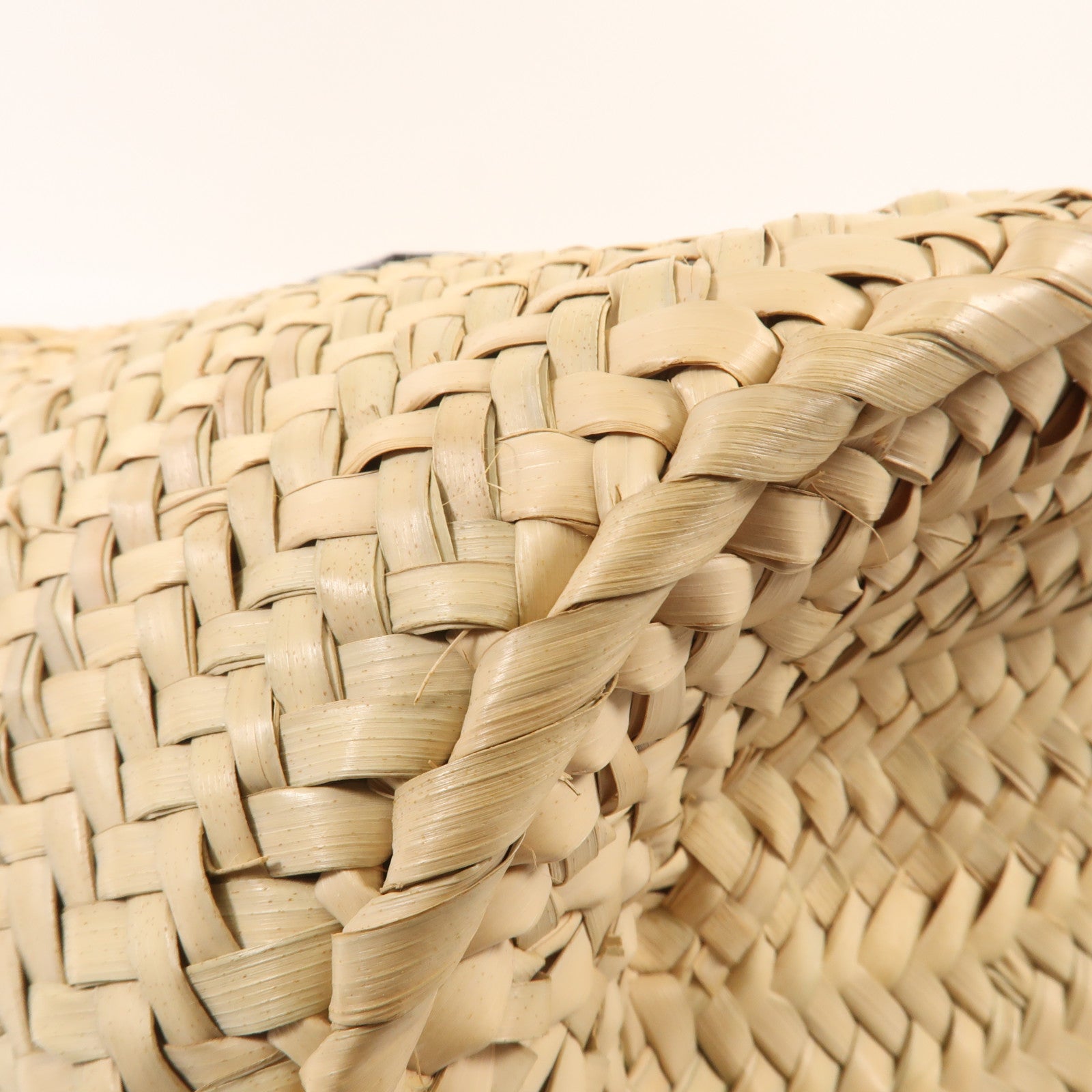 LOEWE 酒椰Basket Bag銀扣手挽袋