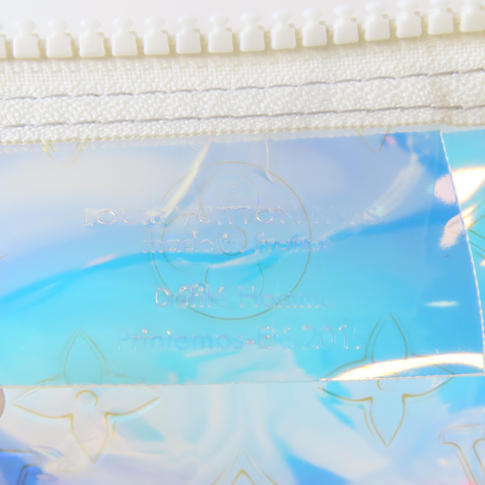 LOUIS VUITTON Monogram Prism Keepall Bandouliere 50手挽肩背兩用袋透明
