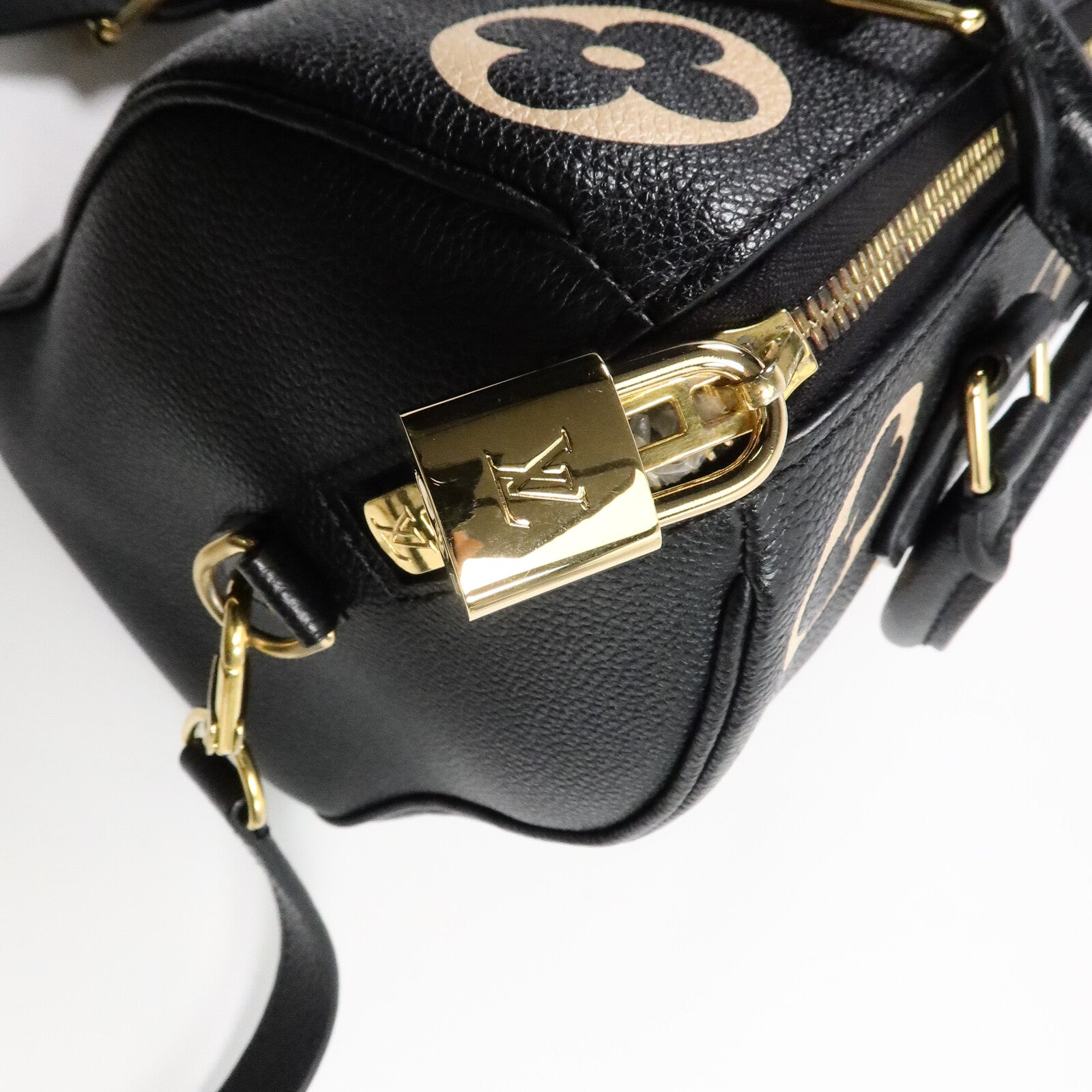 LOUIS VUITTON Monogram Empreinte Speedy Bandouliere 25手挽肩背兩用袋