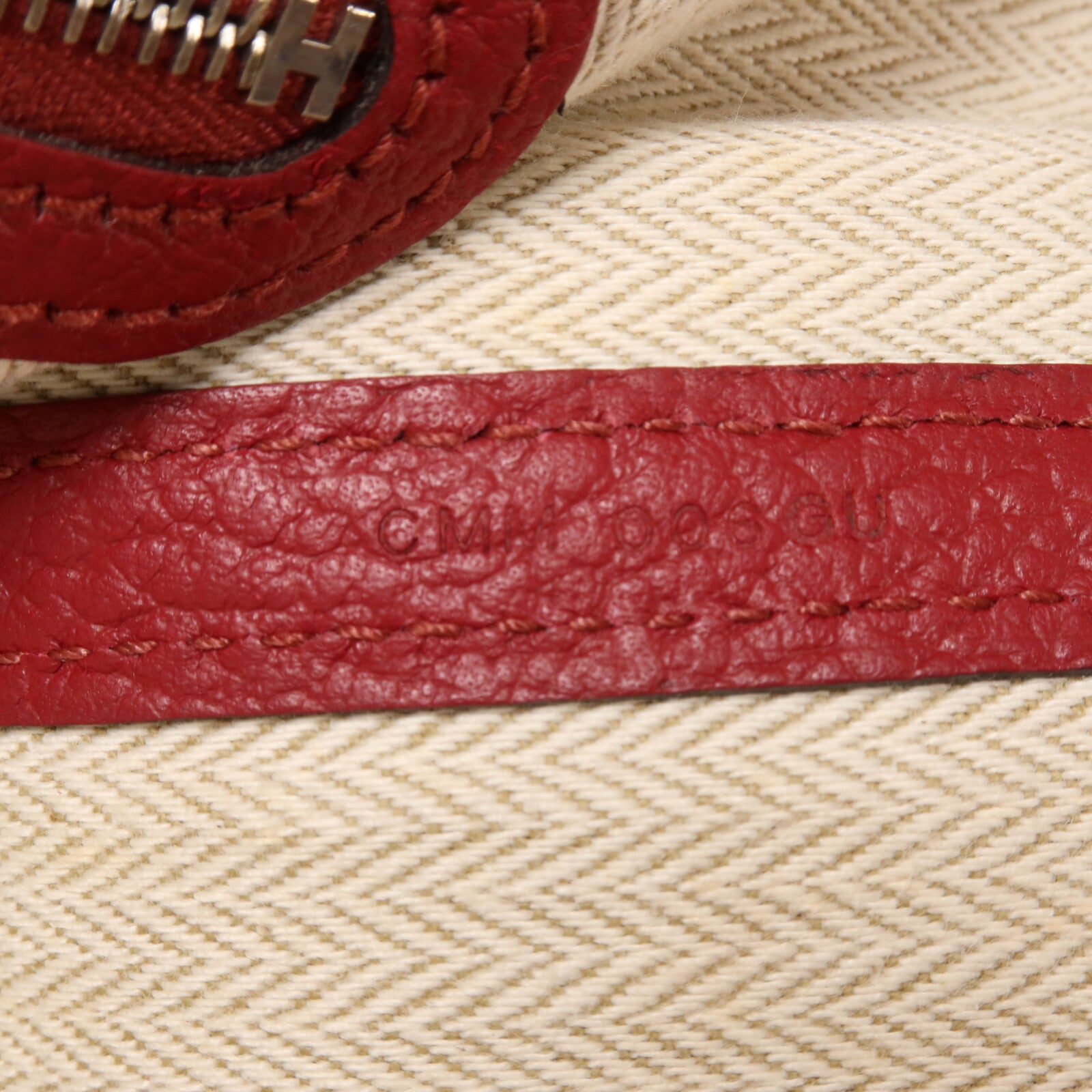 HERMES Negonda皮革Garden Party PM手挽袋Rouge Garance