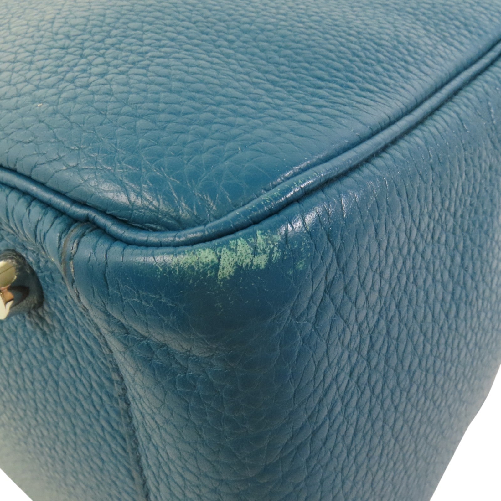 HERMES Clemence皮革Lindy 30銀扣肩背袋