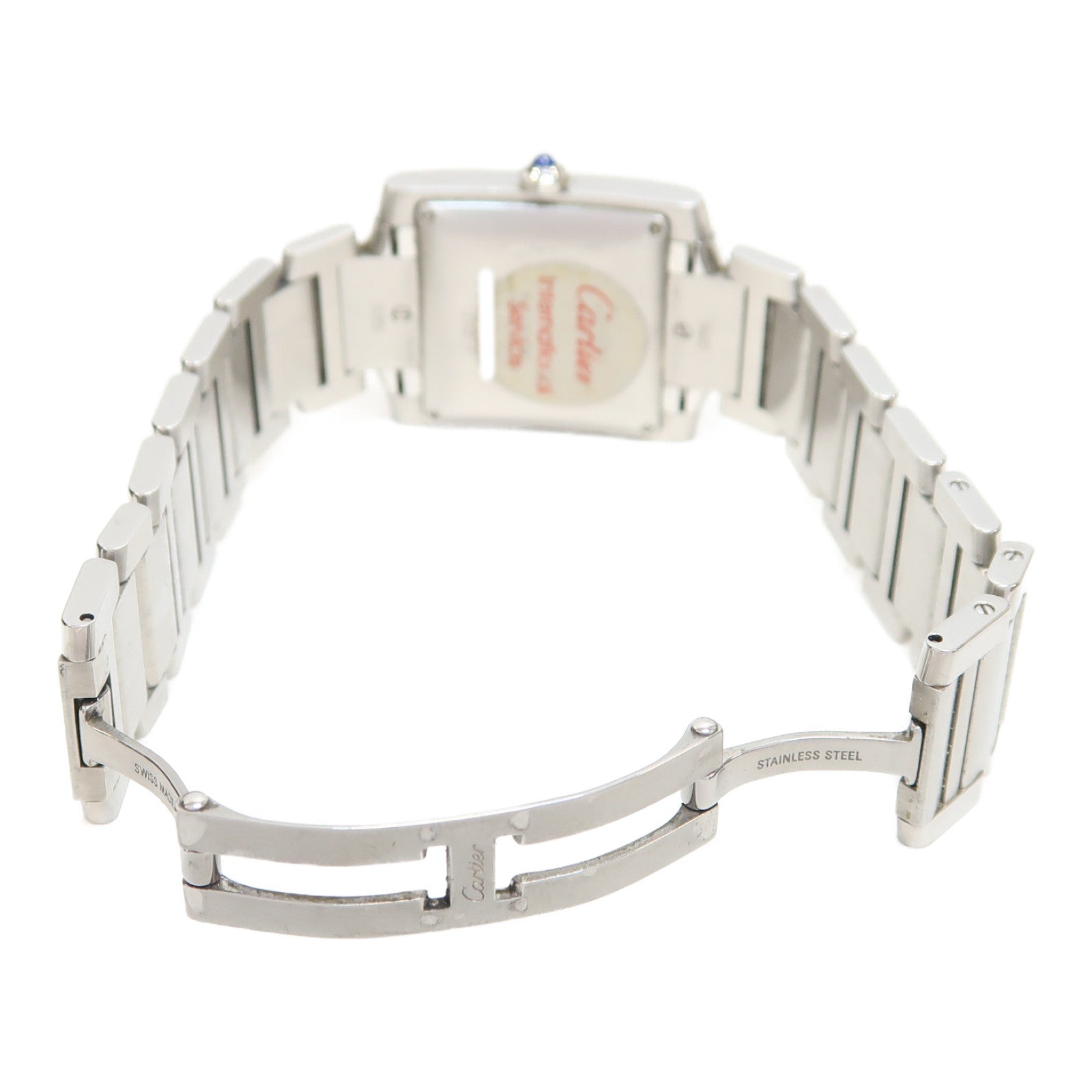 CARTIER Tank Francaise不鏽鋼手錶自動機芯銀色
