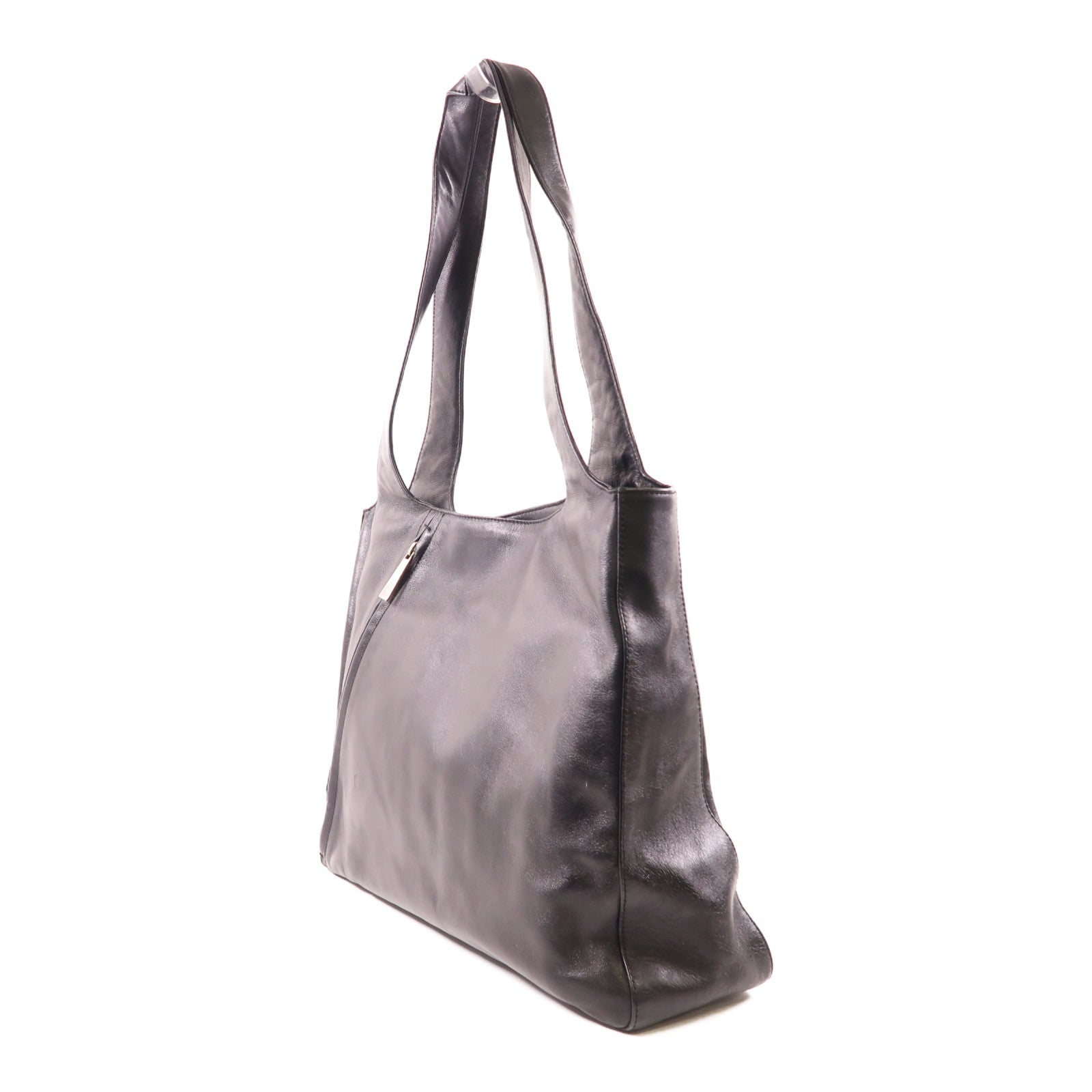 Salvatore Ferragamo 牛皮皮革Shoulder Bag銀扣肩背袋