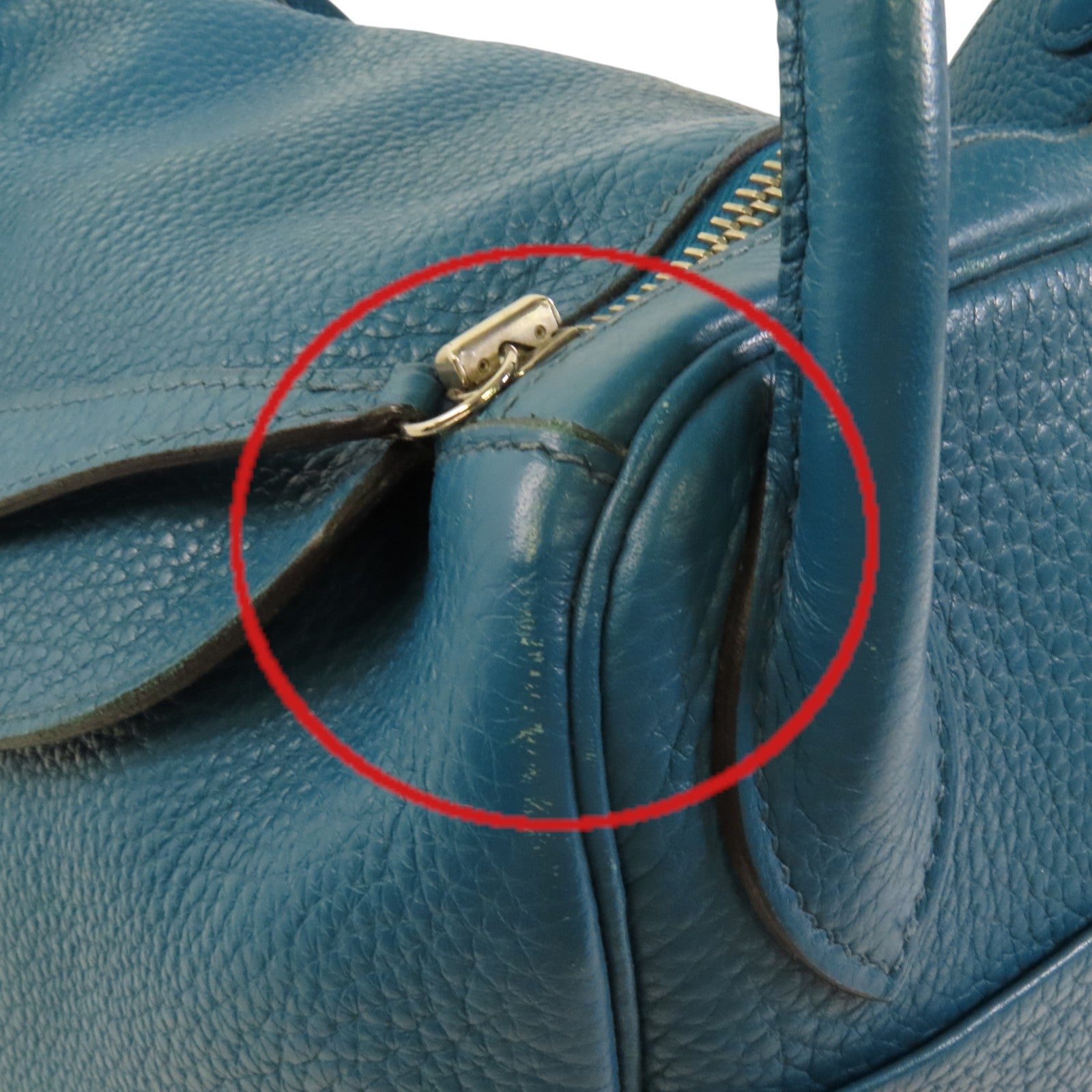 HERMES Clemence皮革Lindy 30銀扣肩背袋