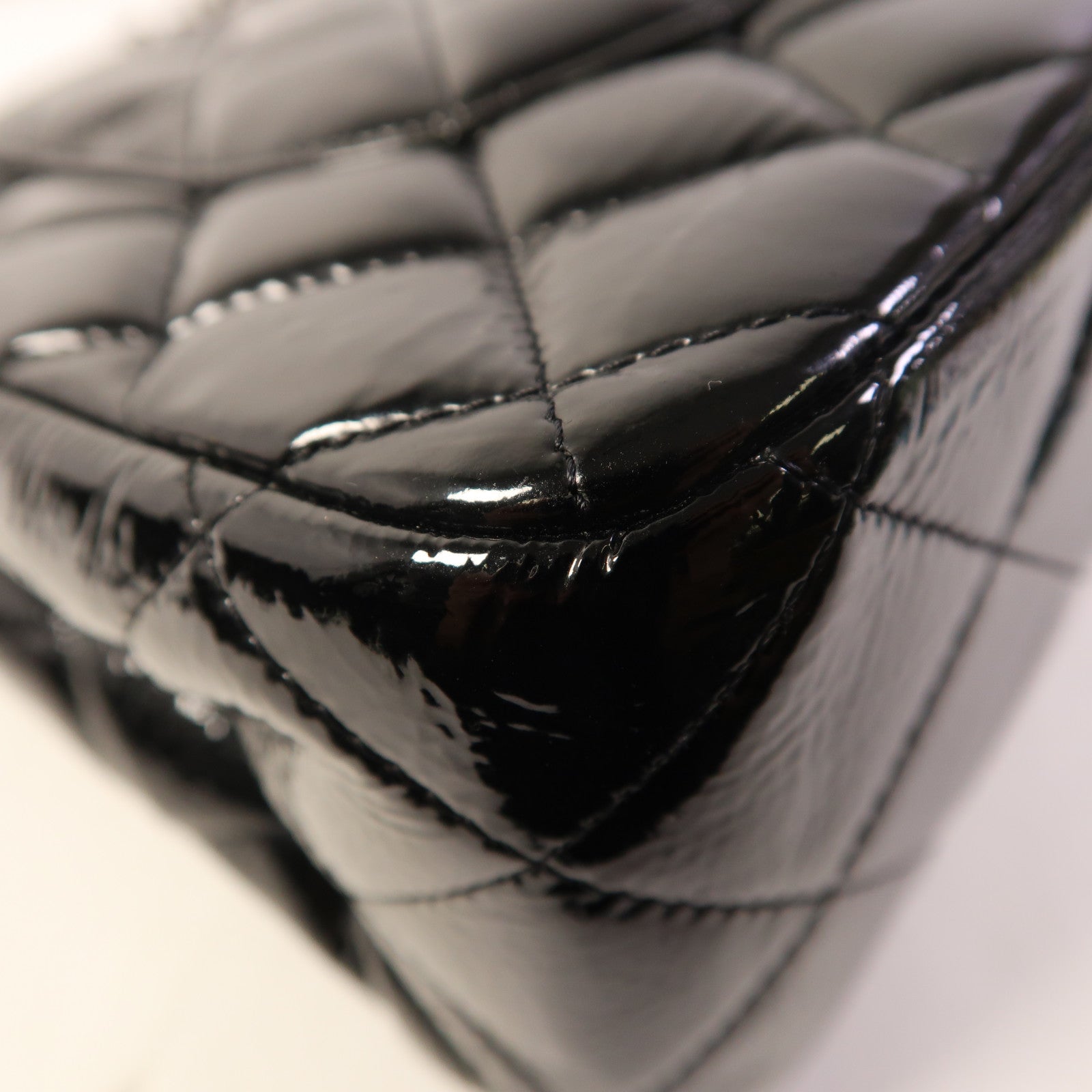 CHANEL Large Classic銀扣鏈帶肩背袋