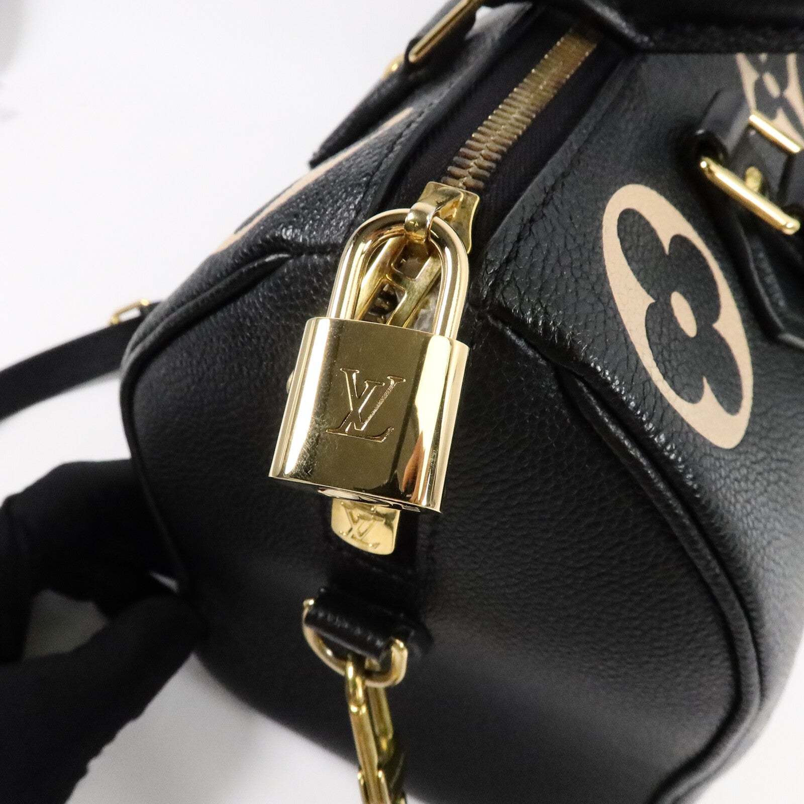 LOUIS VUITTON Monogram Empreinte Speedy Bandouliere 25手挽肩背兩用袋