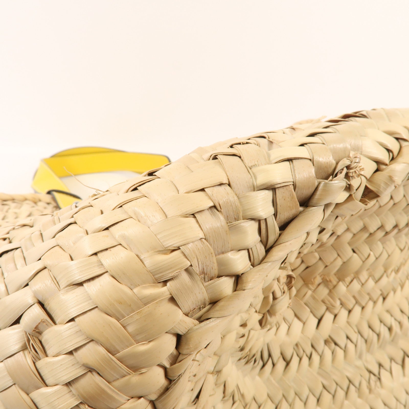 LOEWE 酒椰Basket Bag銀扣手挽袋