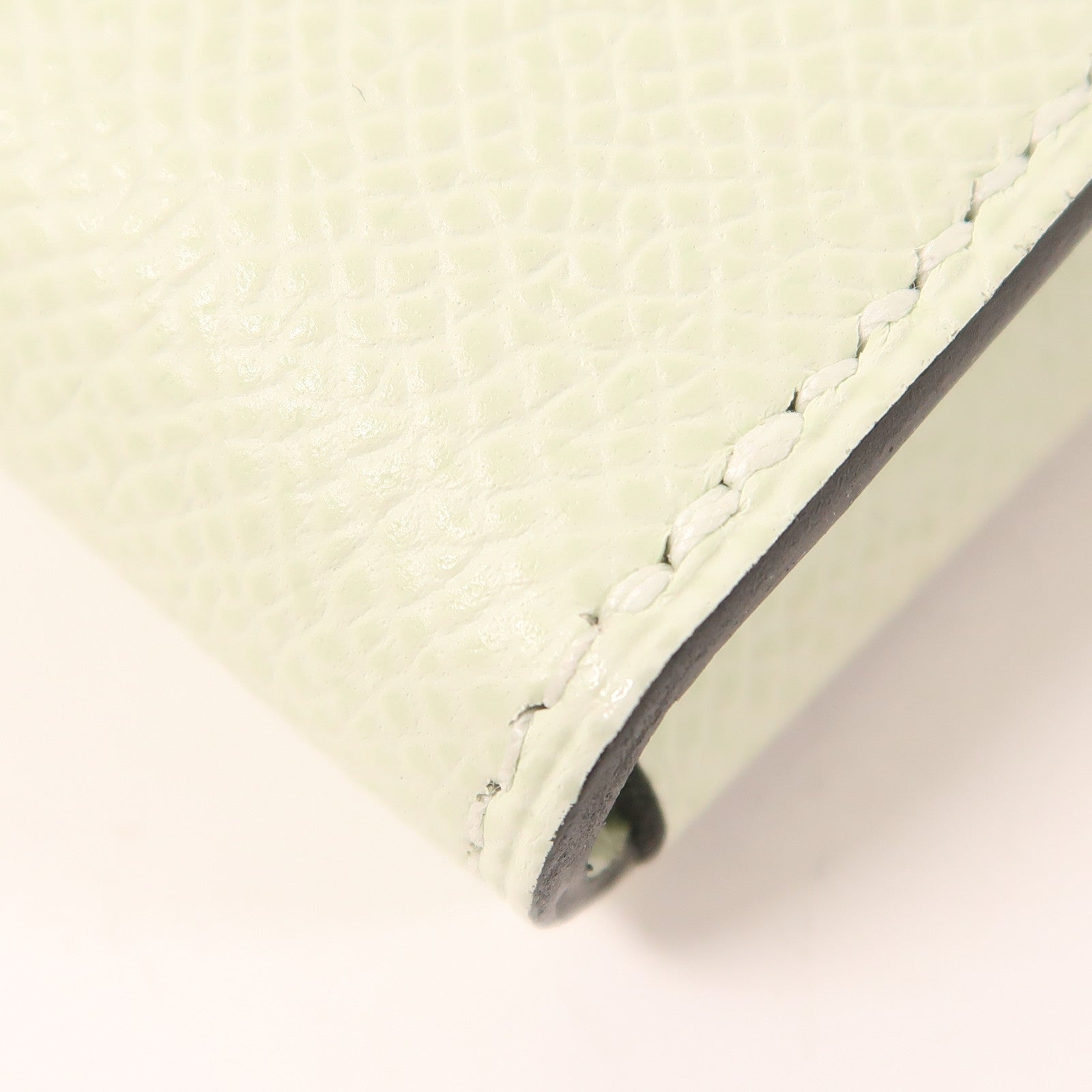 HERMES Epsom皮革Maillon To Go銀扣肩背袋Vert Fizz