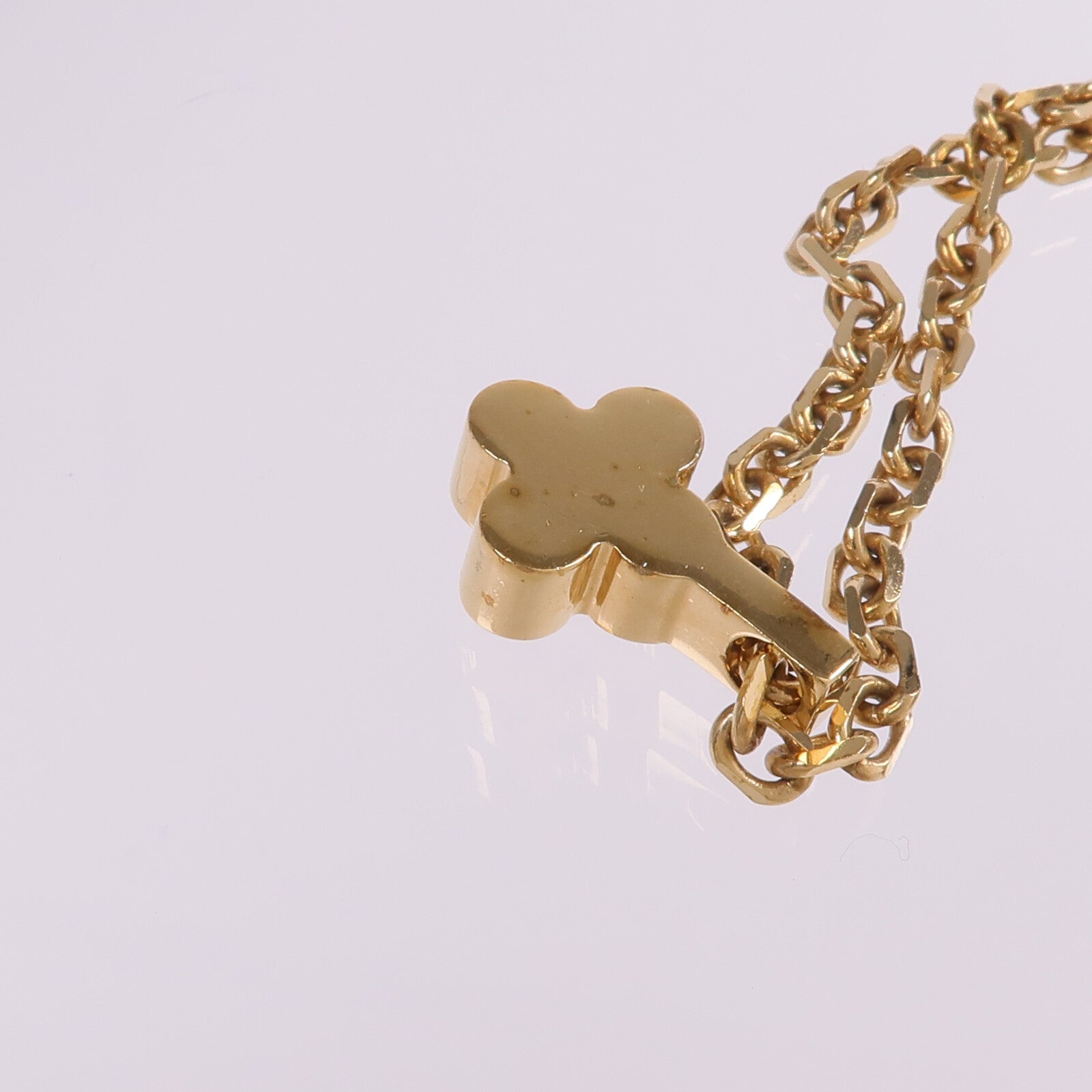 LOUIS VUITTON 金屬/PVC Flower Charm Pearl Necklace金屬項鏈