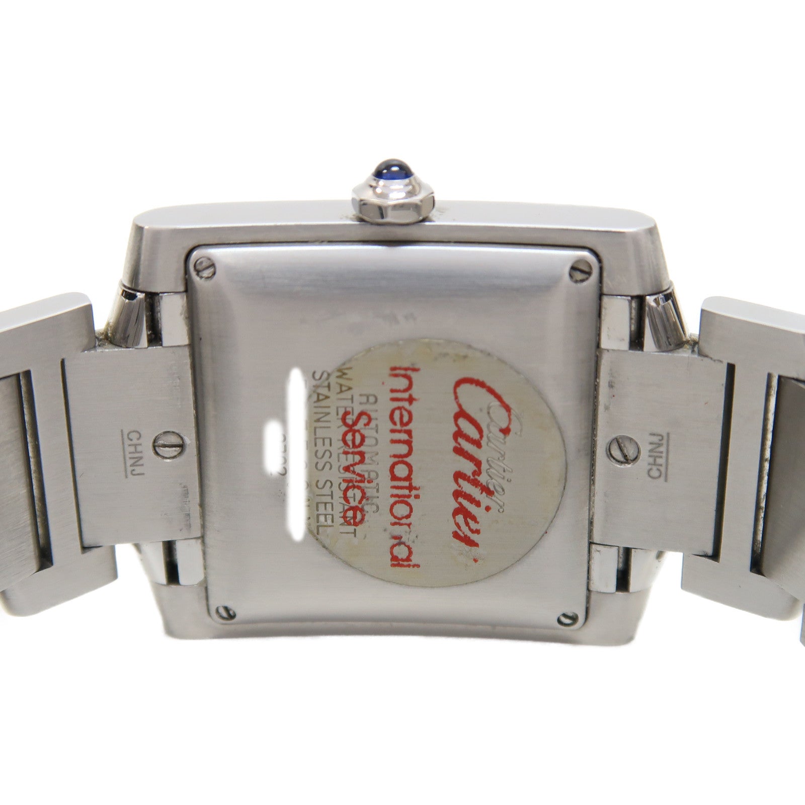CARTIER Tank Francaise不鏽鋼手錶自動機芯銀色