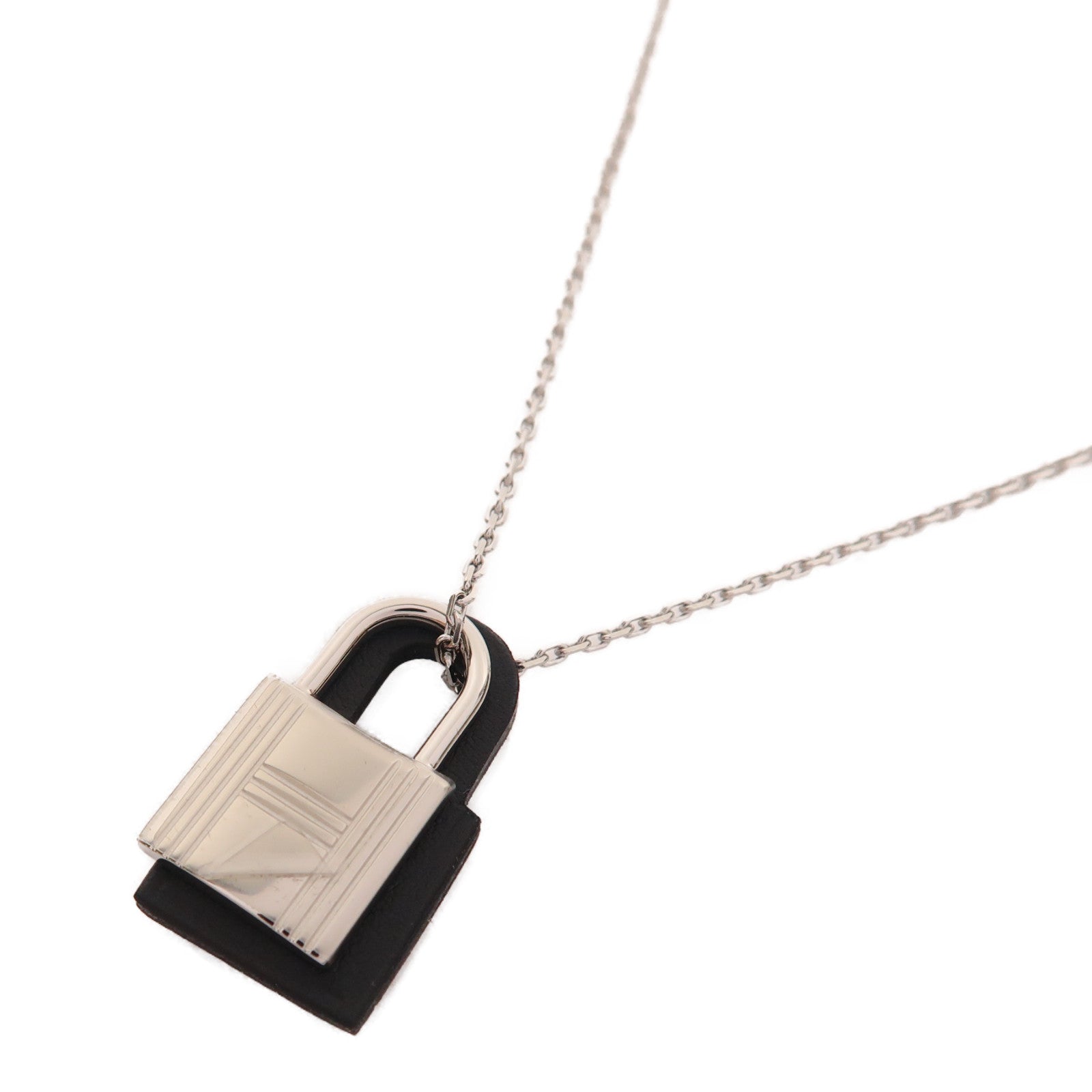 HERMES 金屬O'Kelly Pendant項鍊銀色
