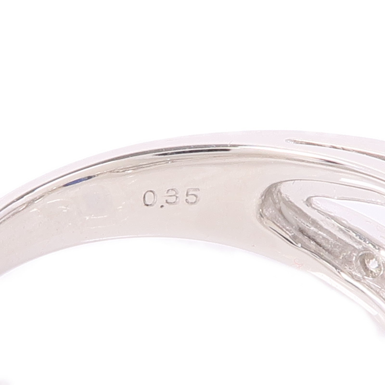 JEWELRY PT900鉑金Sapphire/Diamond Ring藍寶石/鑽石戒指US#6.75