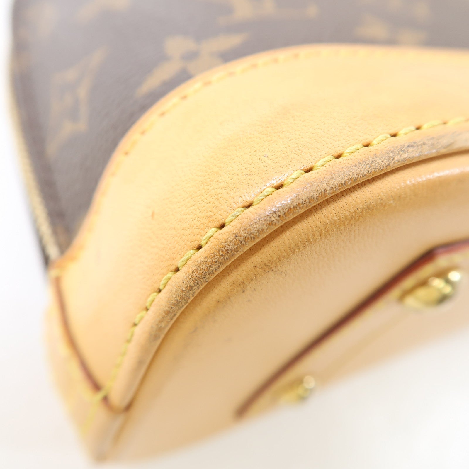LOUIS VUITTON Monogram Alma BB金扣手挽肩背兩用袋棕色
