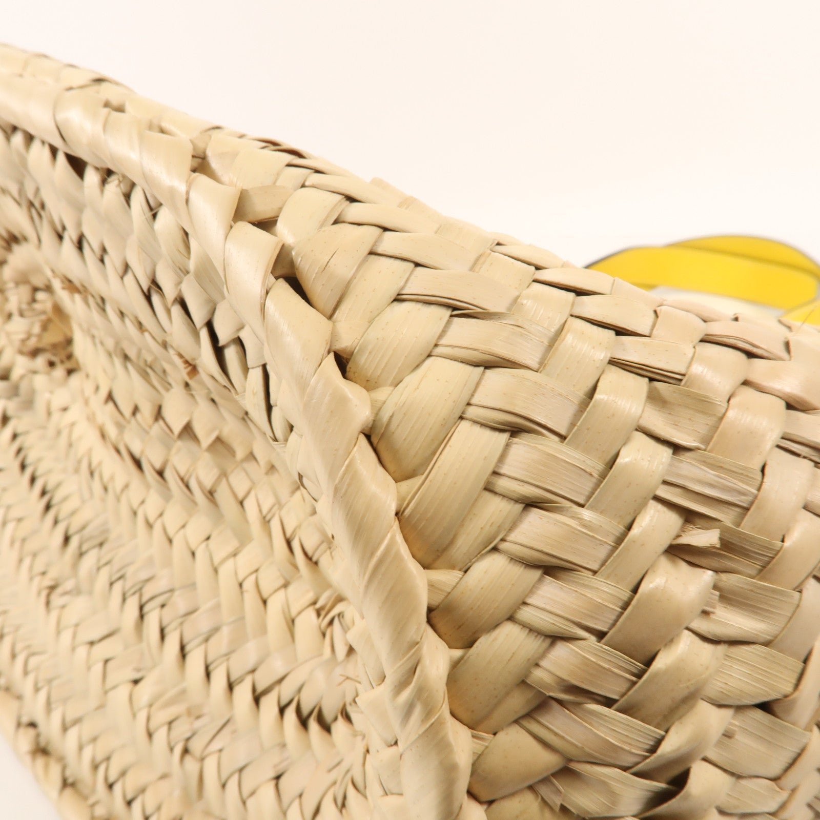 LOEWE 酒椰Basket Bag銀扣手挽袋