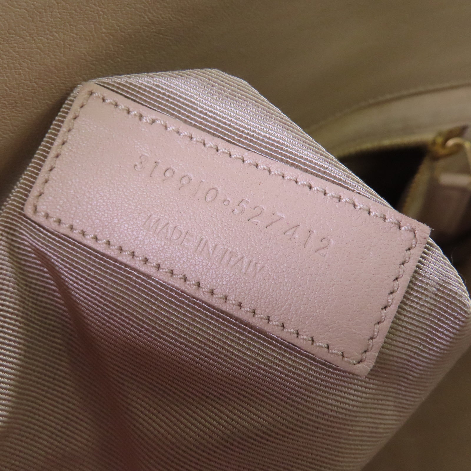 SAINT LAURENT 牛皮皮革Sac De Jour Large Shoulder Bag肩背袋杏色