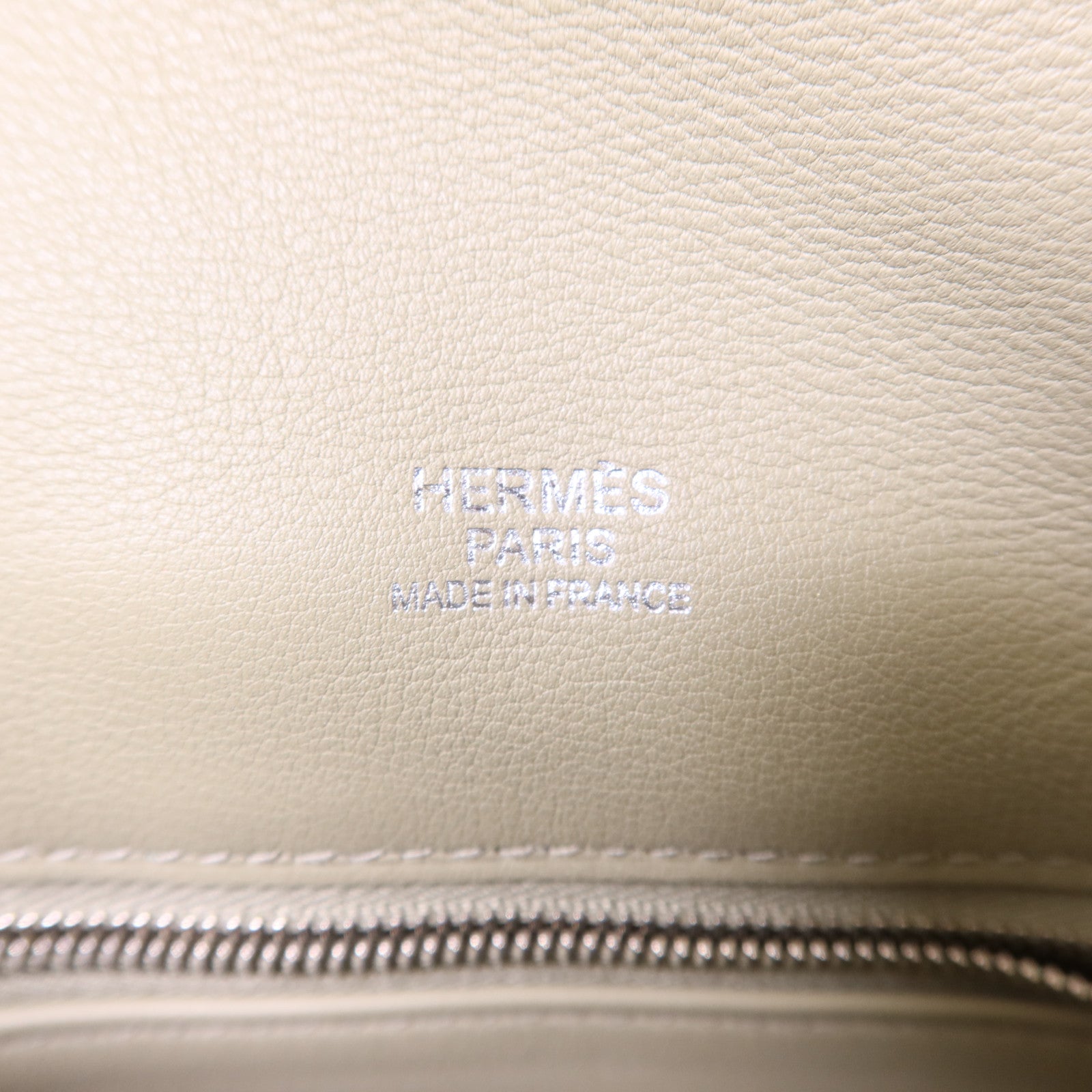 HERMES Swift皮革Mini Berline銀扣肩背袋Sauge