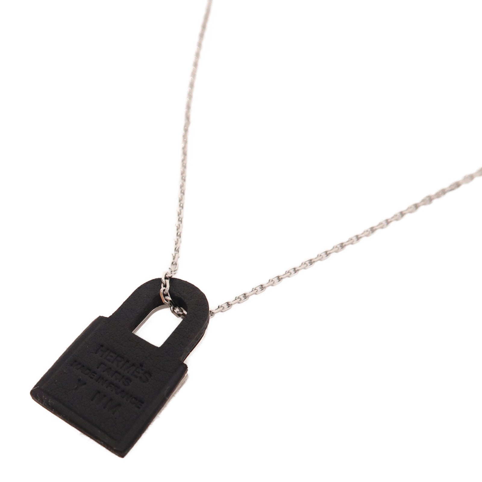 HERMES 金屬O'Kelly Pendant項鍊銀色