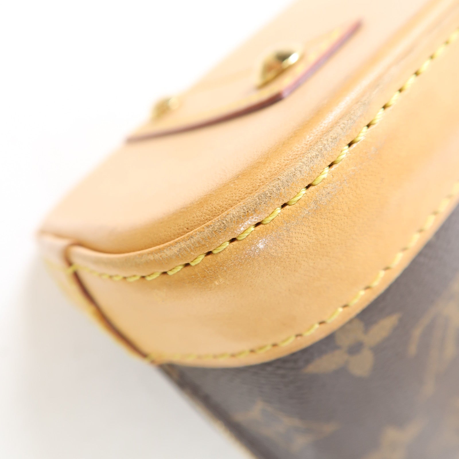 LOUIS VUITTON Monogram Alma BB金扣手挽肩背兩用袋棕色
