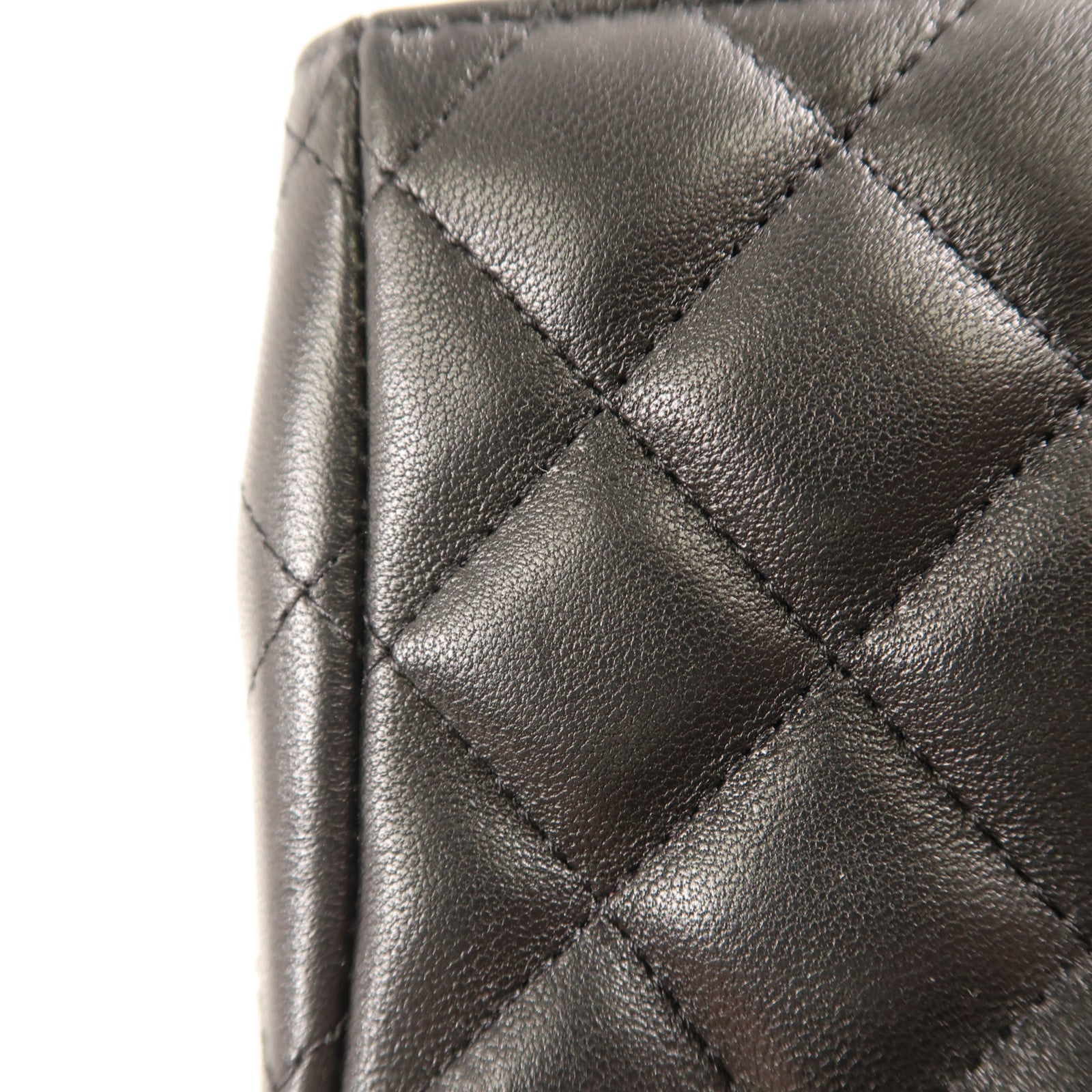 CHANEL 羊皮皮革Mini Classic 17銀扣鏈帶肩背袋