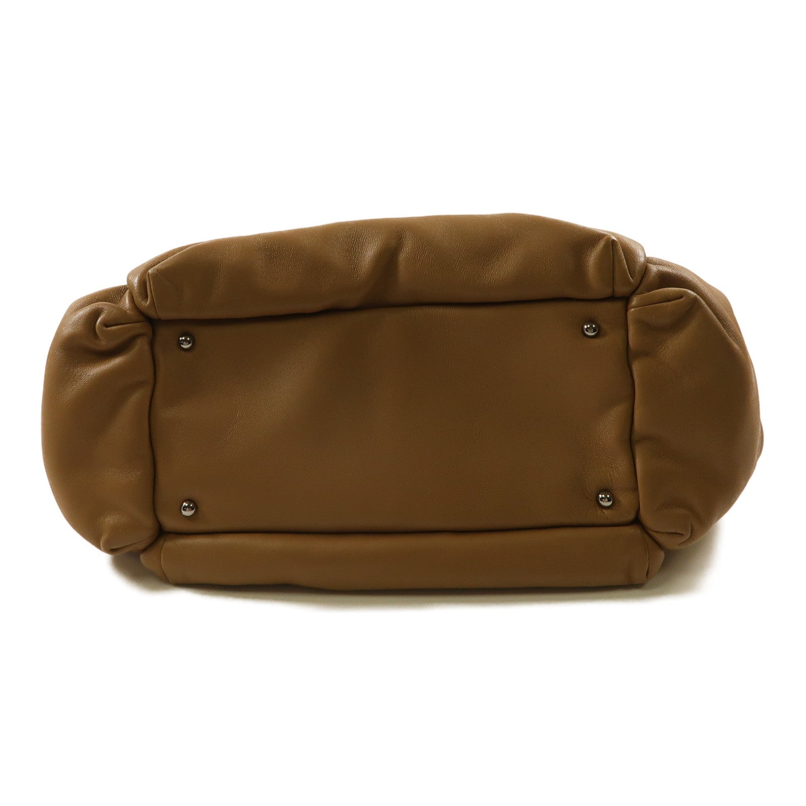 CHANEL 漆皮皮革Chain Shoulder銀扣鏈帶肩背袋淺啡色