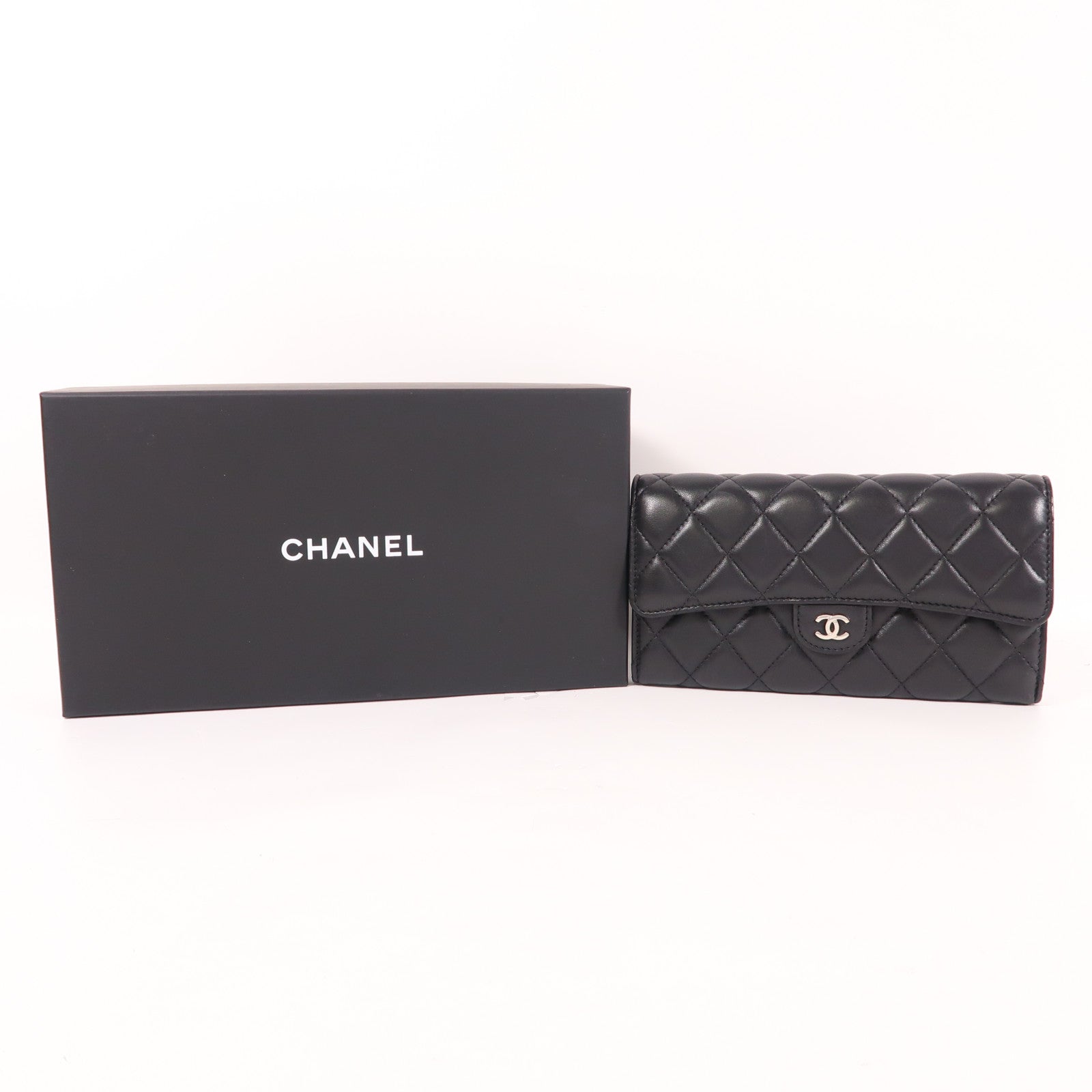 CHANEL 羊皮皮革Long Wallet長錢包