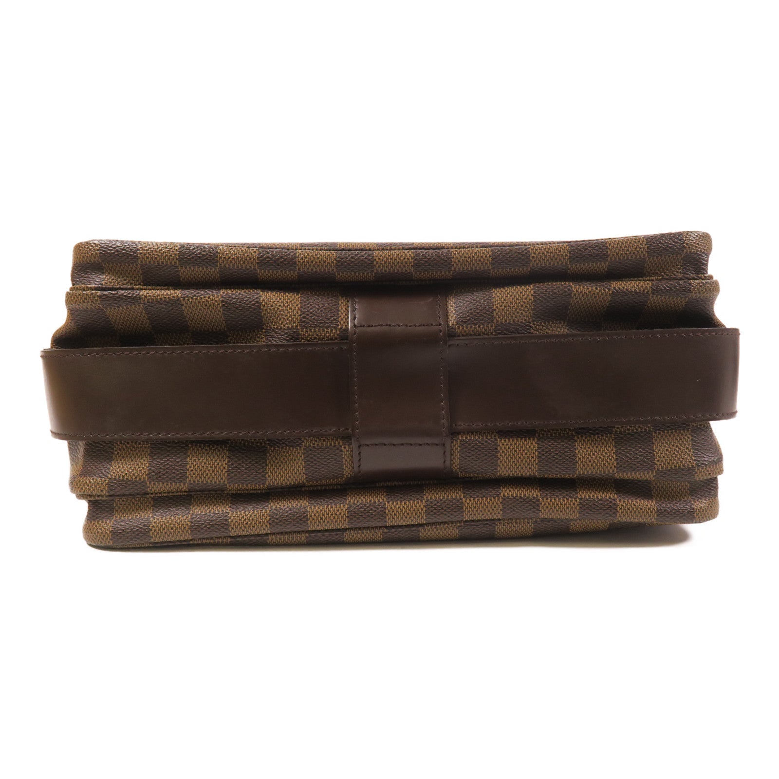 LOUIS VUITTON Damier Naviglio金扣肩背袋棕色