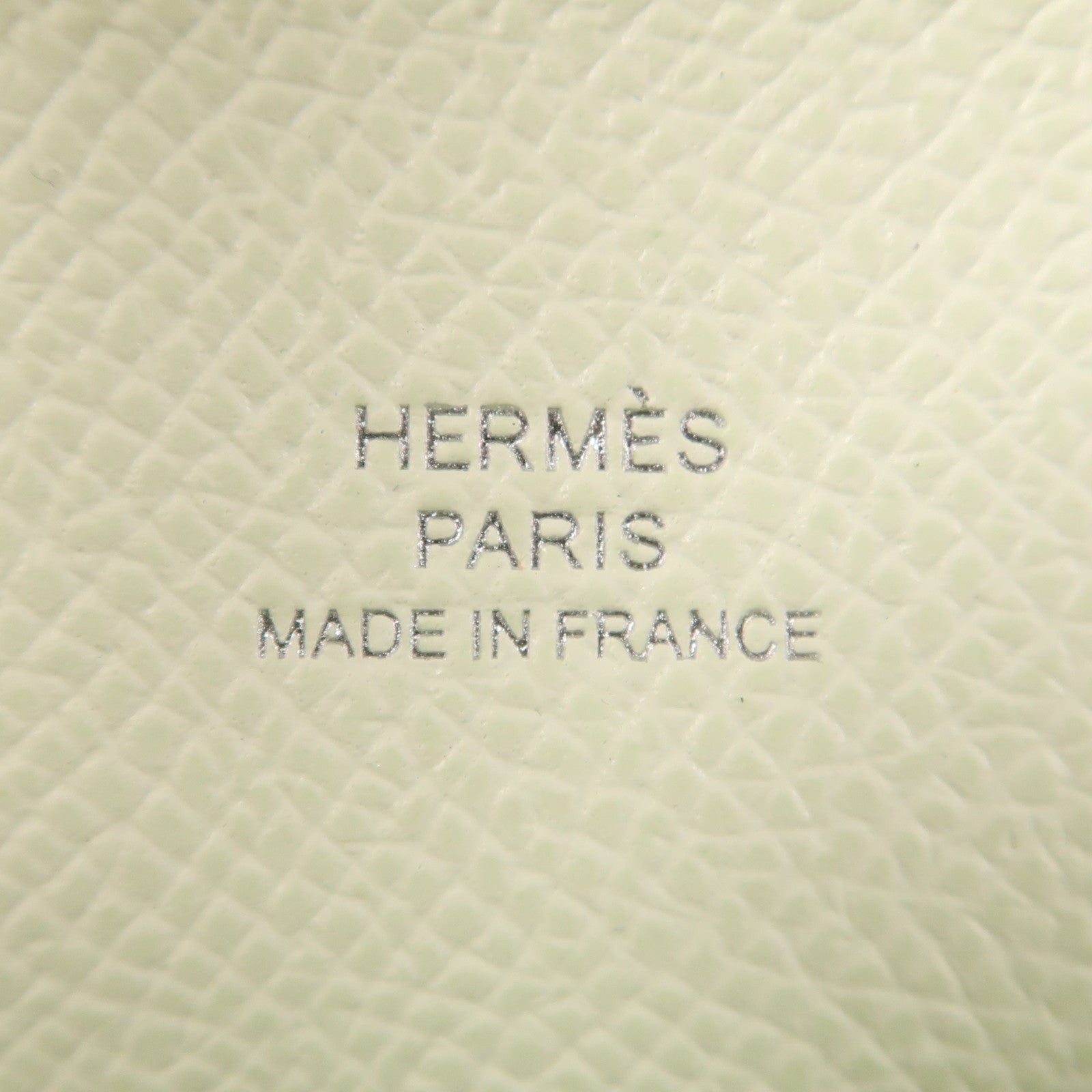 HERMES Epsom皮革Maillon To Go銀扣肩背袋Vert Fizz