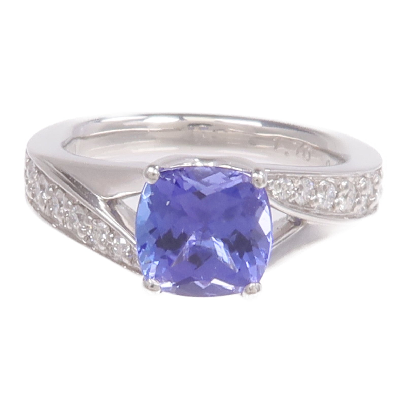 JEWELRY PT900鉑金Tanzanite Diamond Ring坦桑石/鑽石戒指