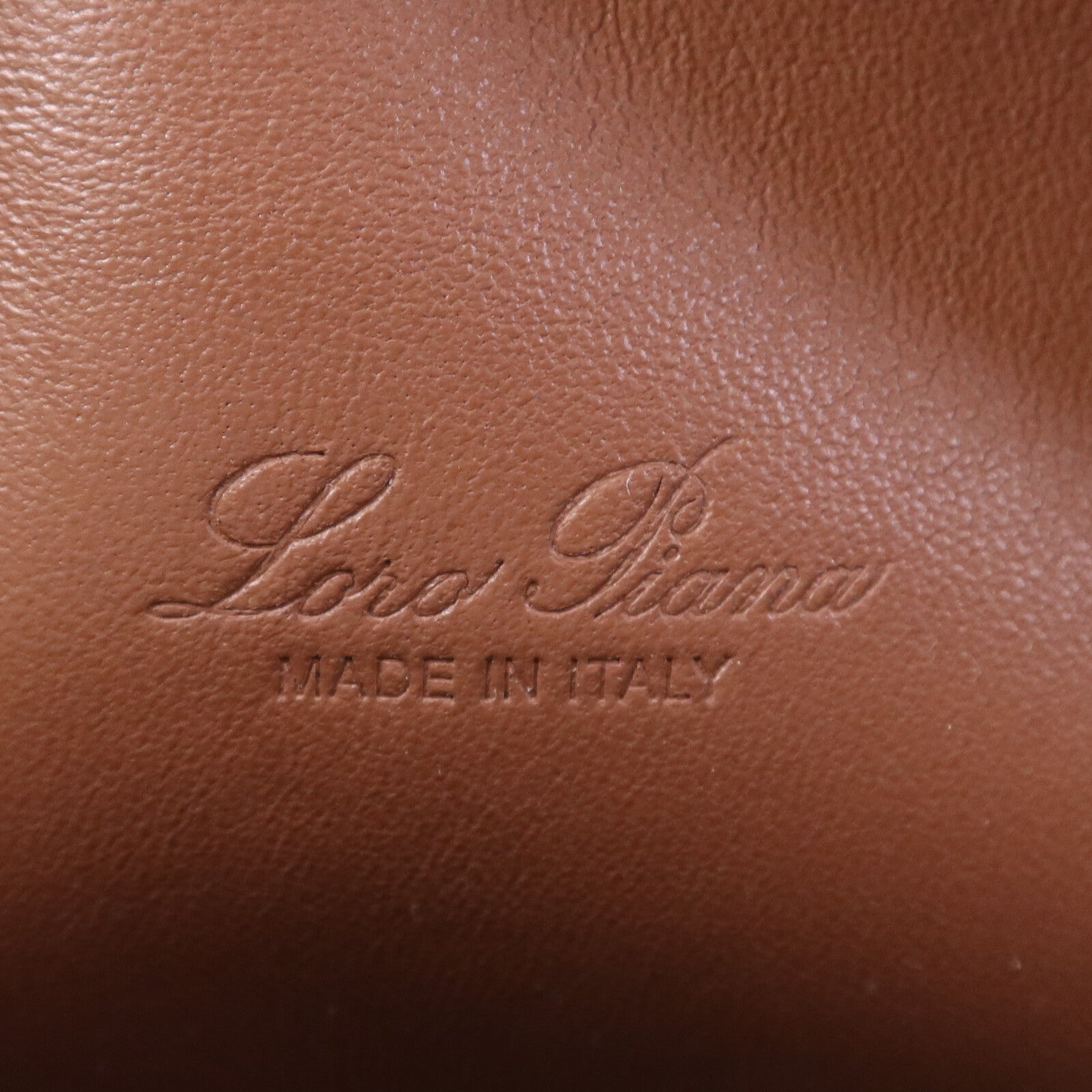 Loro Piana 帆布/牛皮皮革Extra Pocket L19金扣手挽肩背兩用袋