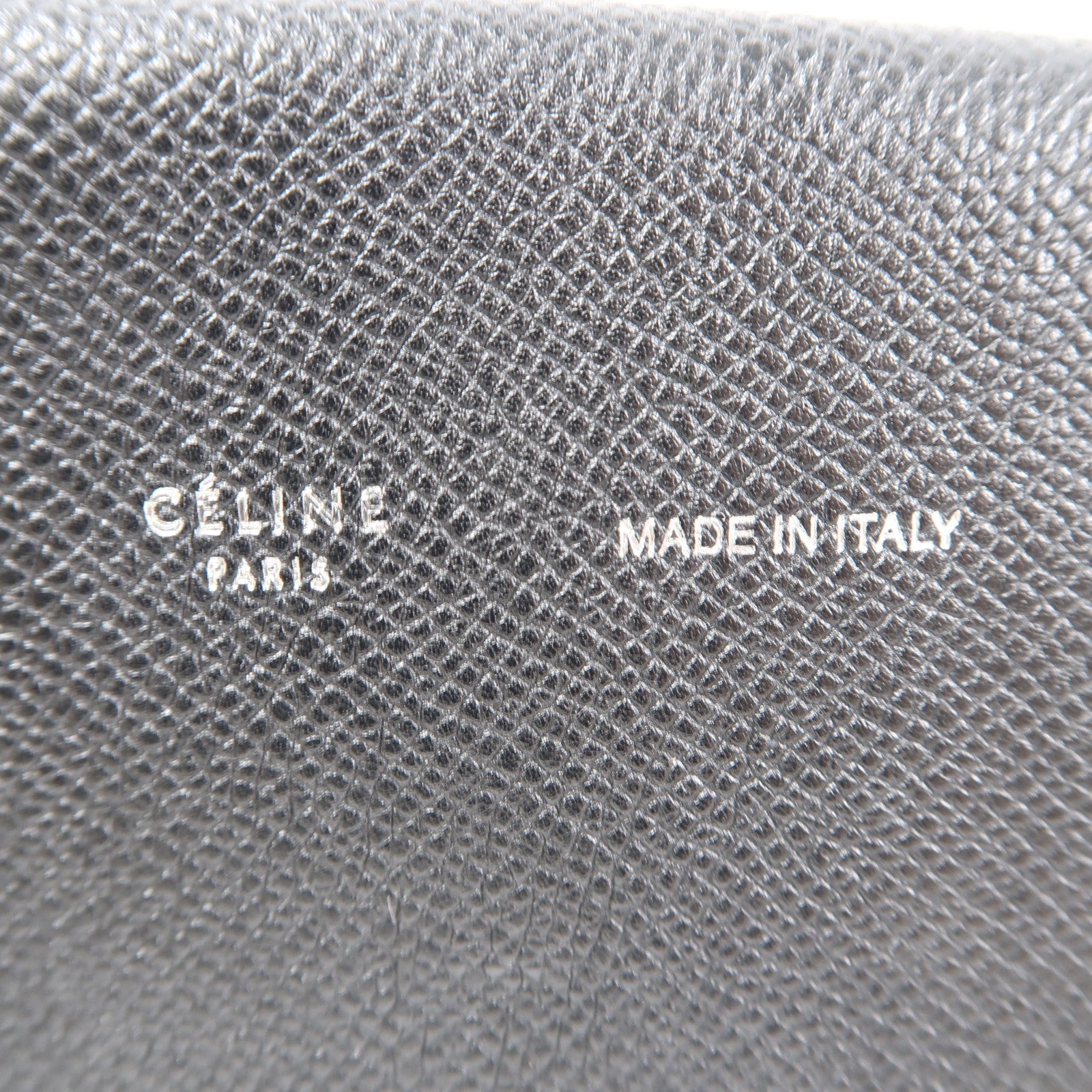 CELINE 牛皮皮革Strap Clutch肩背袋黑色