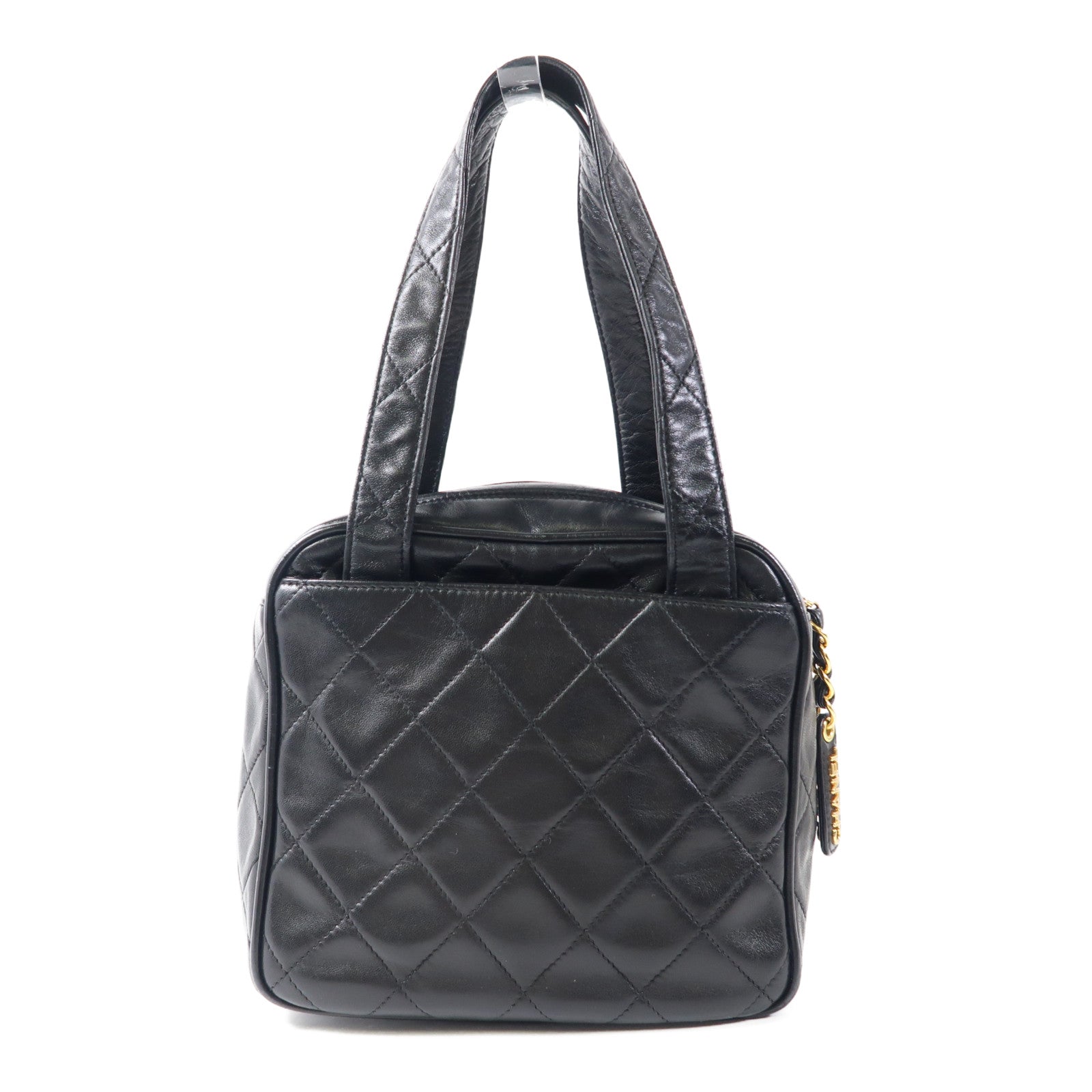 CHANEL 羊皮皮革Vintage Hand Bag金扣手挽袋