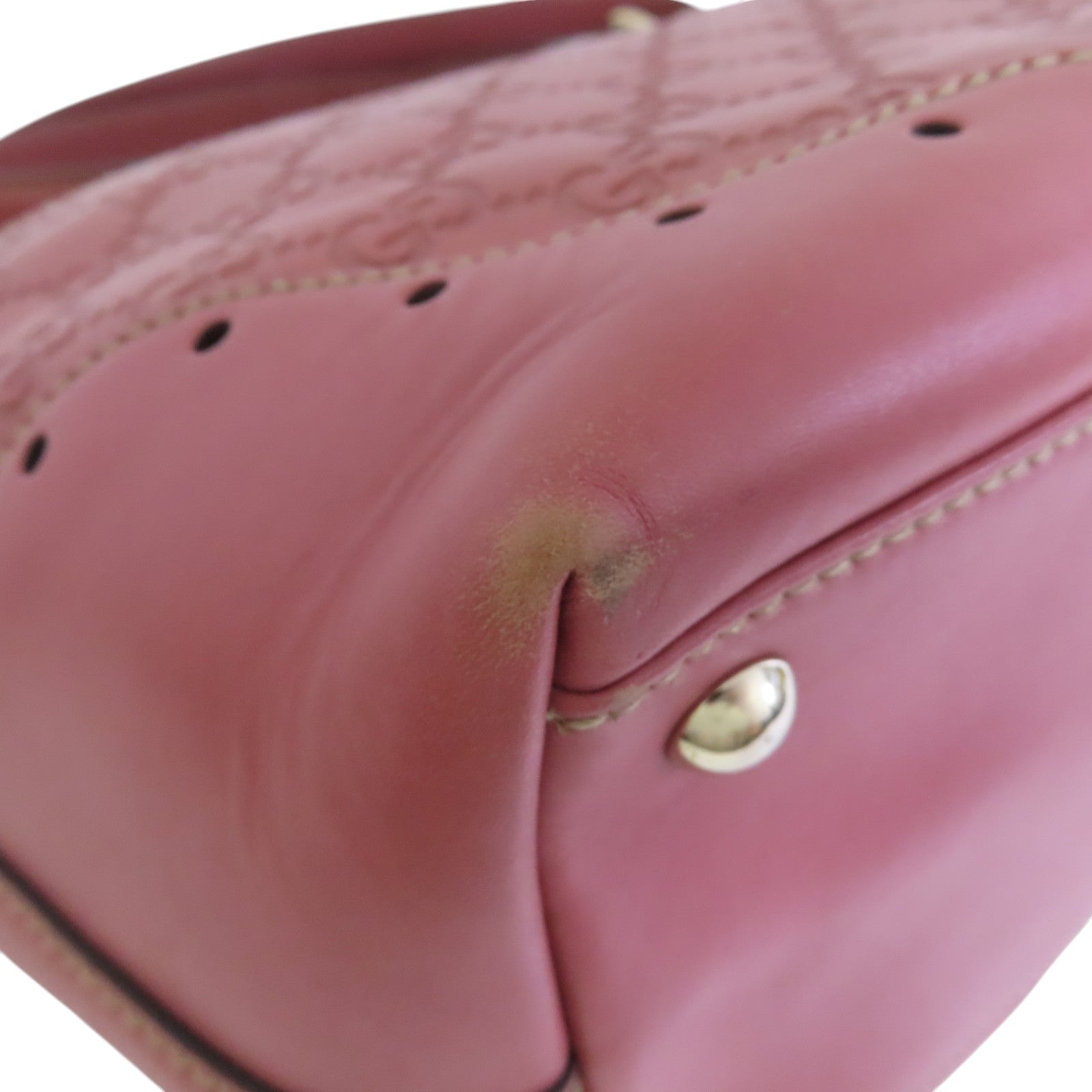 GUCCI 牛皮皮革Guccissima金扣肩背袋