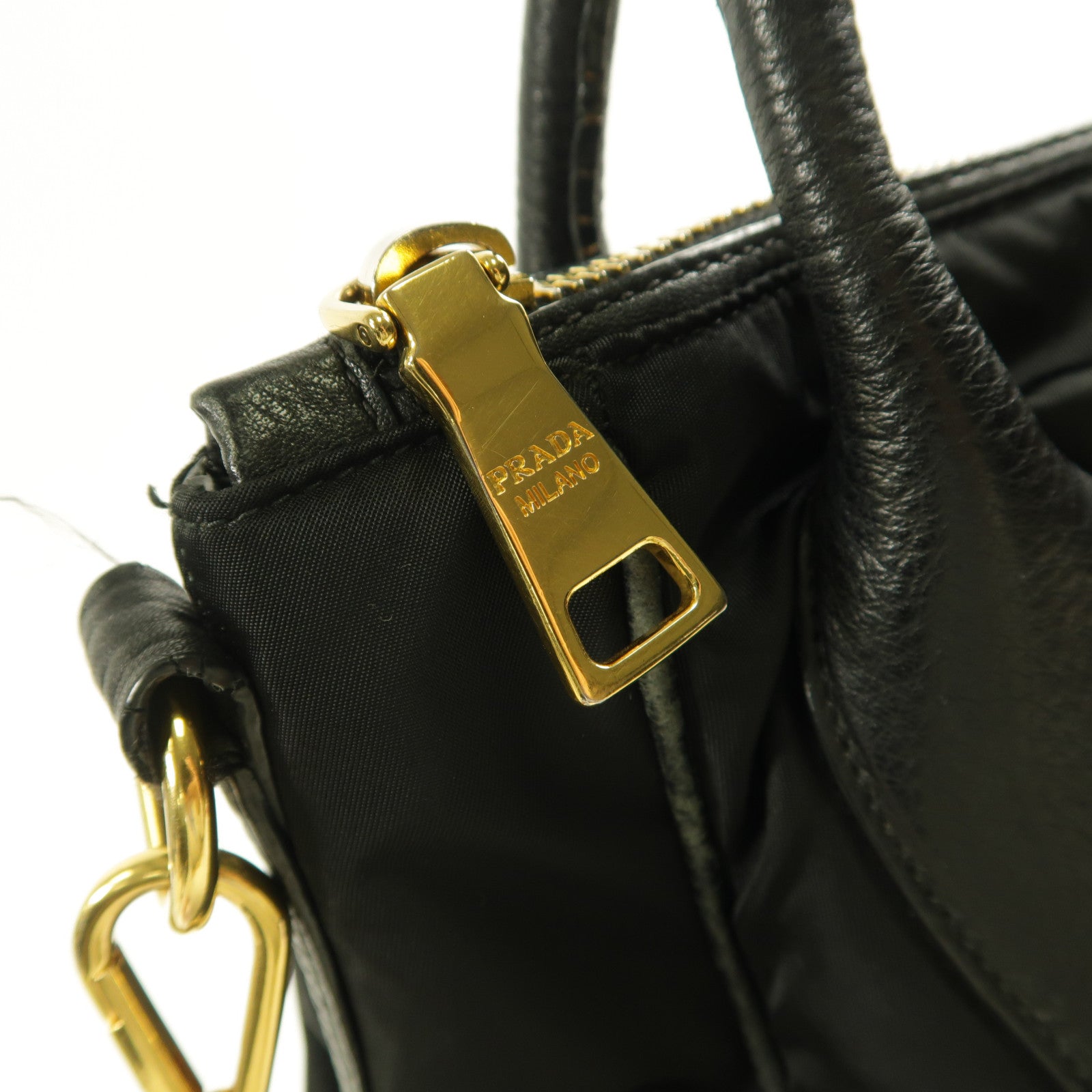 PRADA 尼龍Shoulder Bag金扣手挽肩背兩用袋
