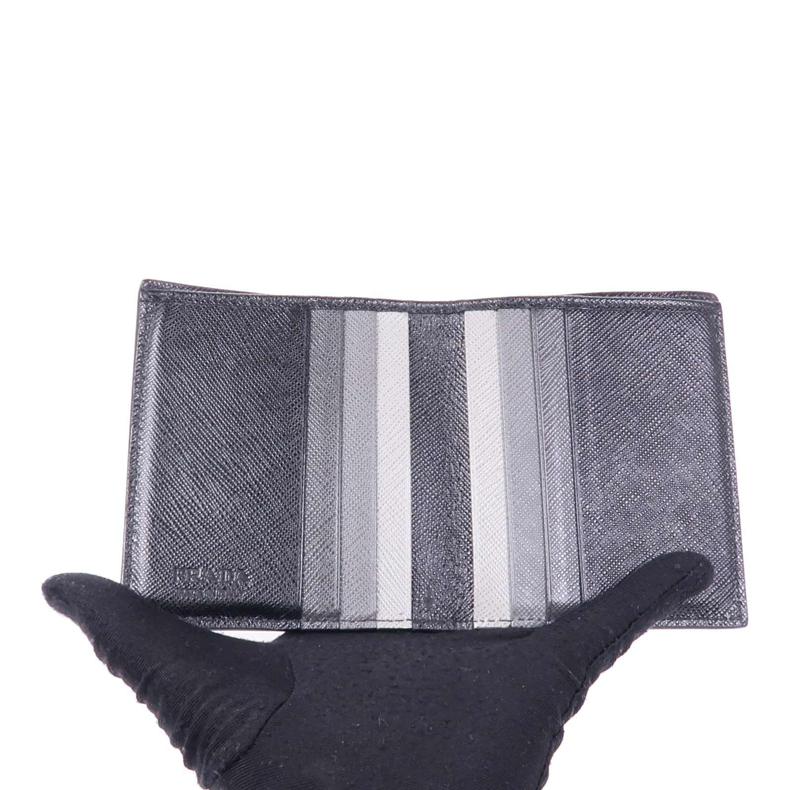 PRADA Saffiano Multic皮革Bifold Wallet錢包