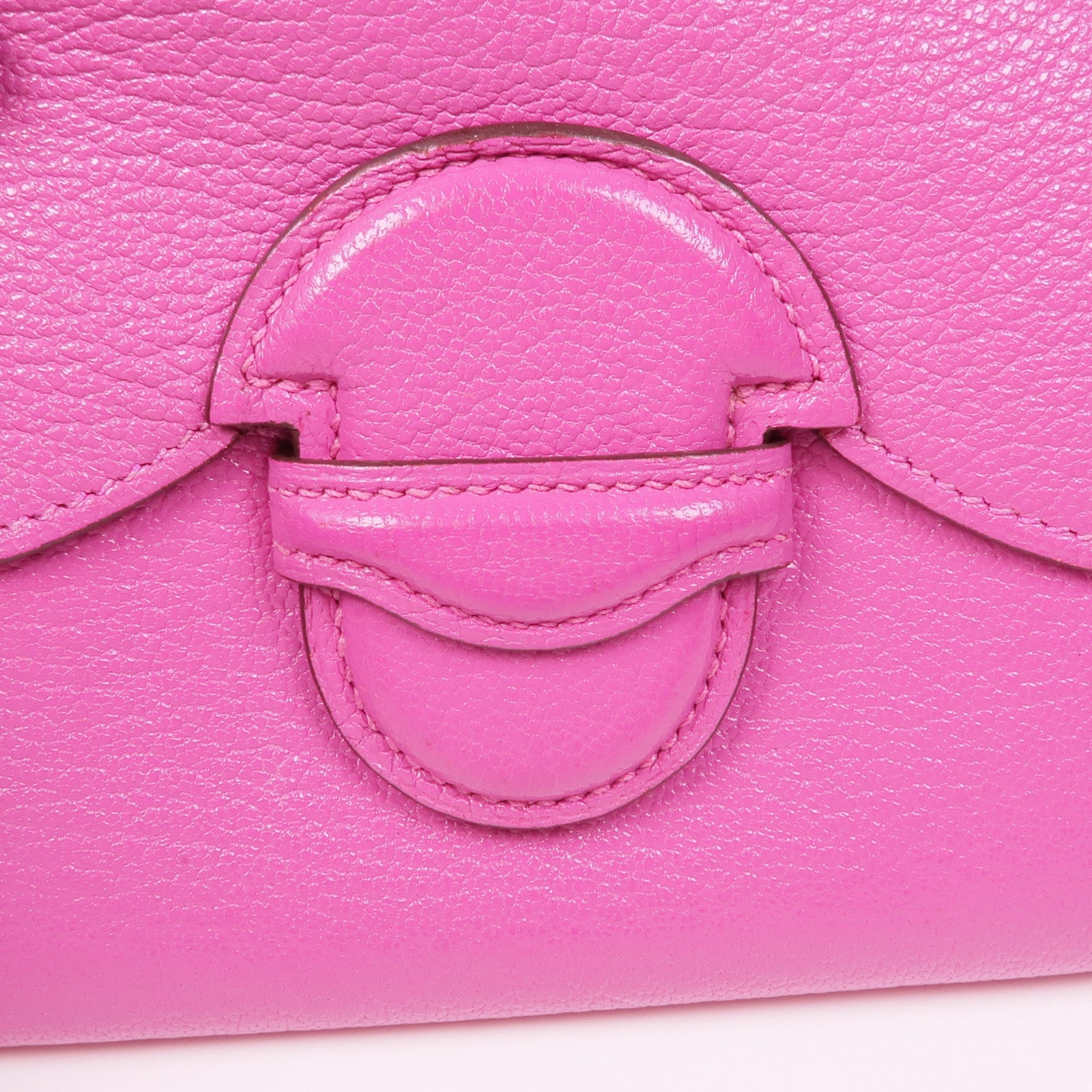 HERMES Chevre皮革Nevelle Petite Marco銀扣錢包